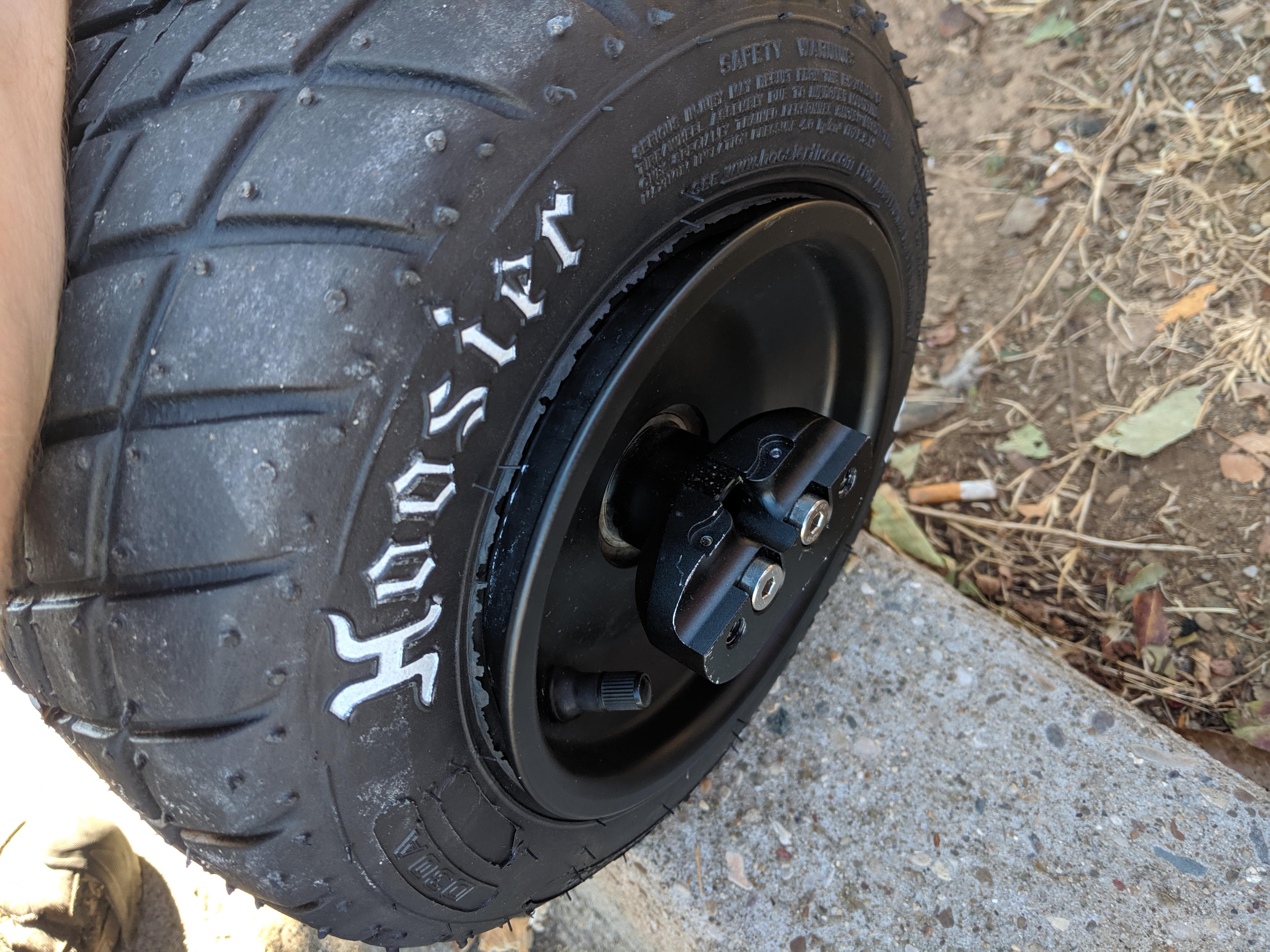 Working on putting in a new tire. The bead won't set straight though