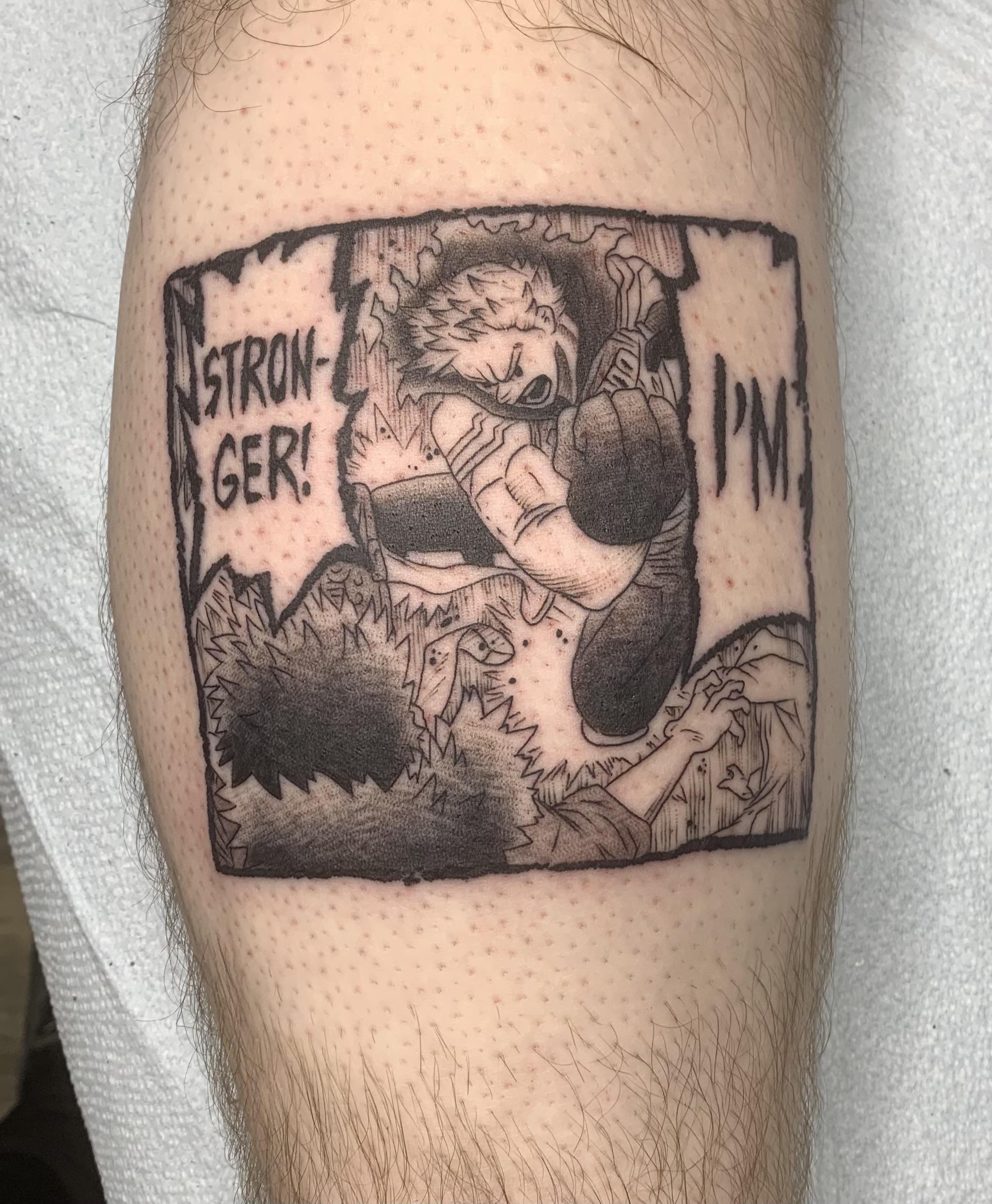My most recent tattoo my favorite character in my favorite manga panel