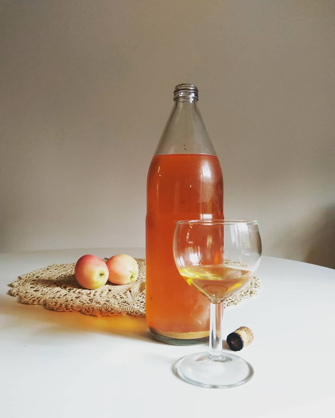 My late grandfather made homemade apple wine in 1991. My mother found a