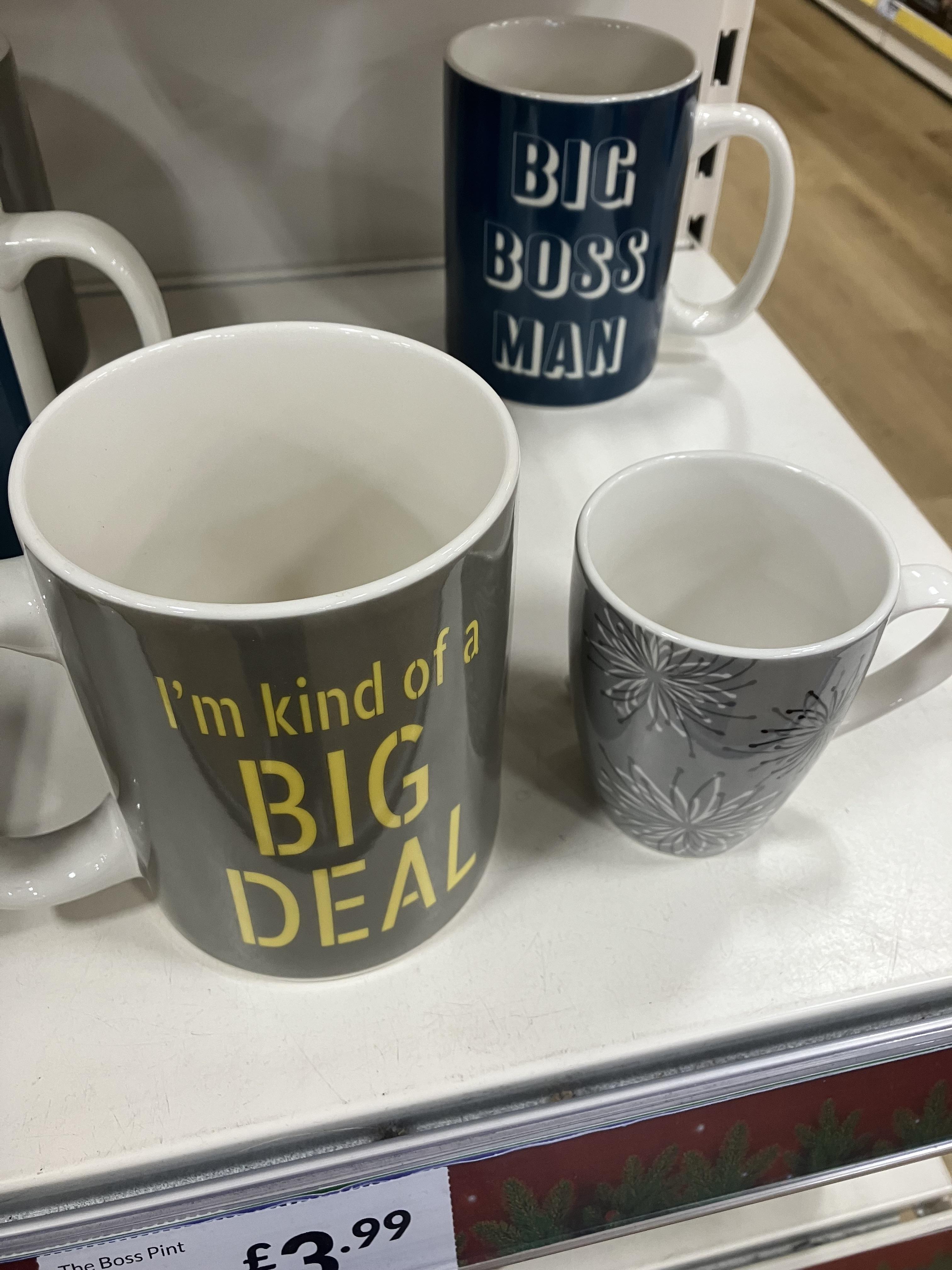 I found the Mug of all mugs today. Even bigger than the Sports direct