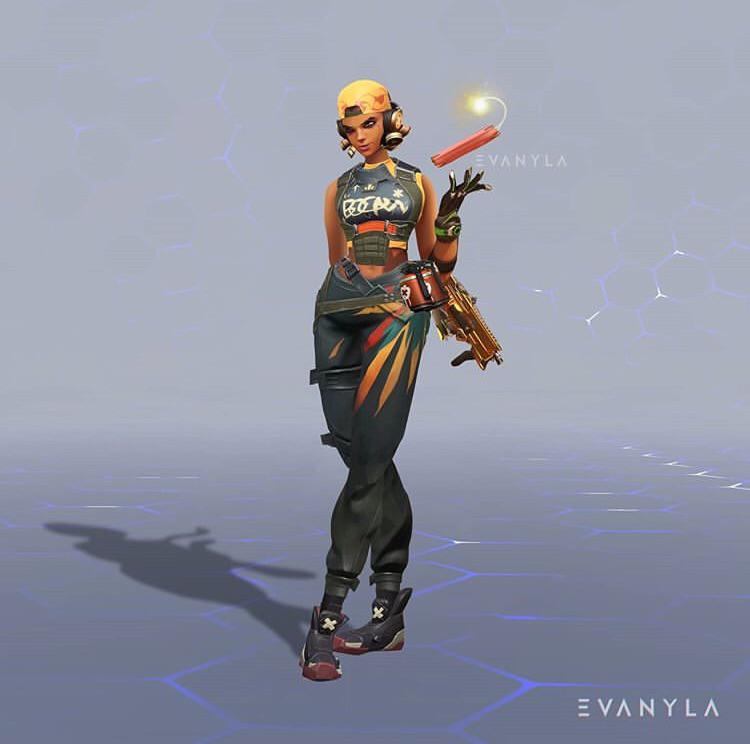 Raze Sombra skin made by someone I know evanyla on Instagram. Btw this