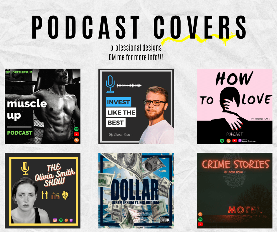 🎯 Some of my latest podcast cover designs!!! r/podcastguests