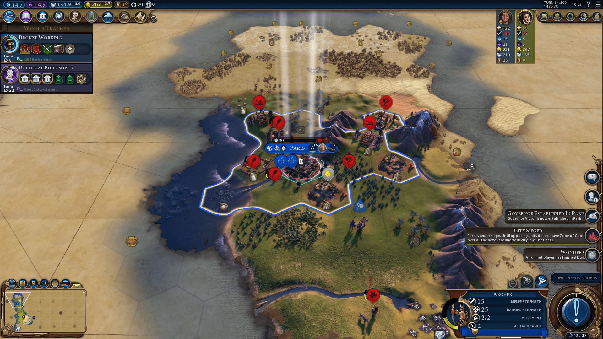 Game over No possible way to end my turn r/civ