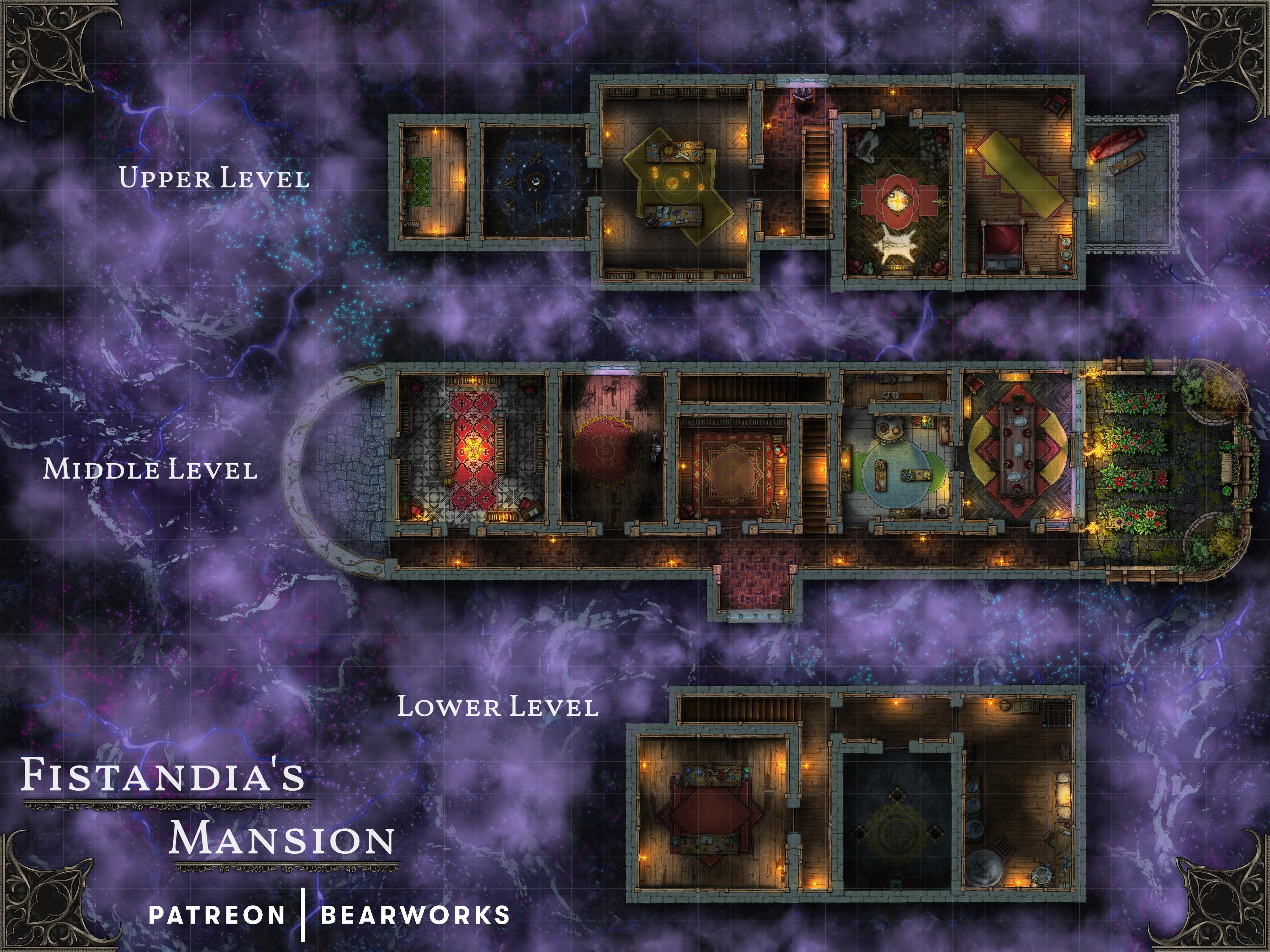Fistandia’s Mansion dndmaps