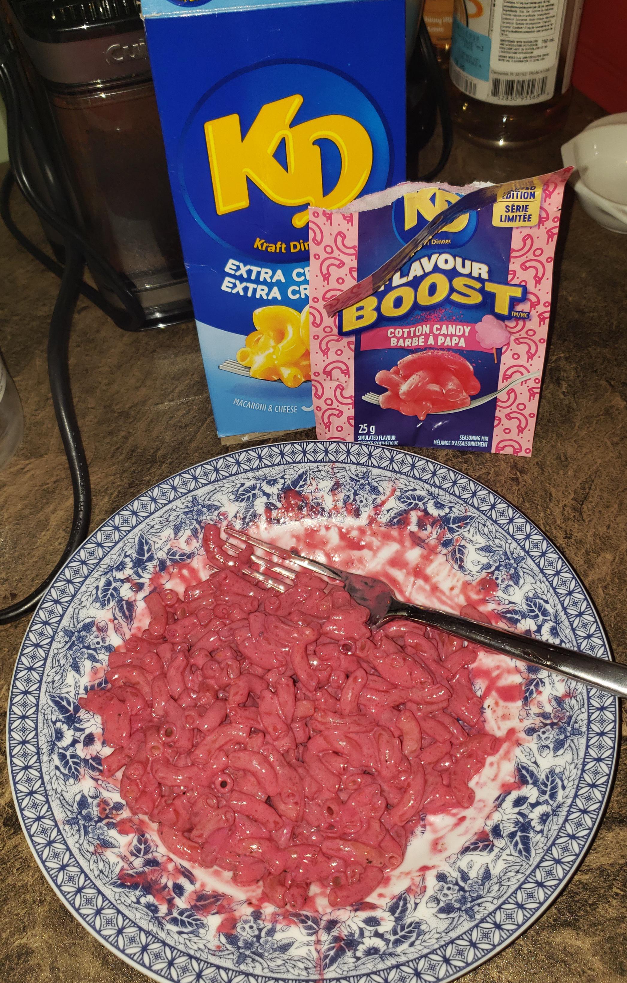 "Cotton Candy" Mac and Cheese r/shittyfoodporn