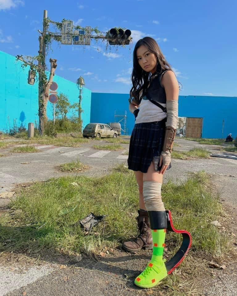 Yuri Tsunematsu as Akane Heiya behind the scenes of Alice in Borderland
