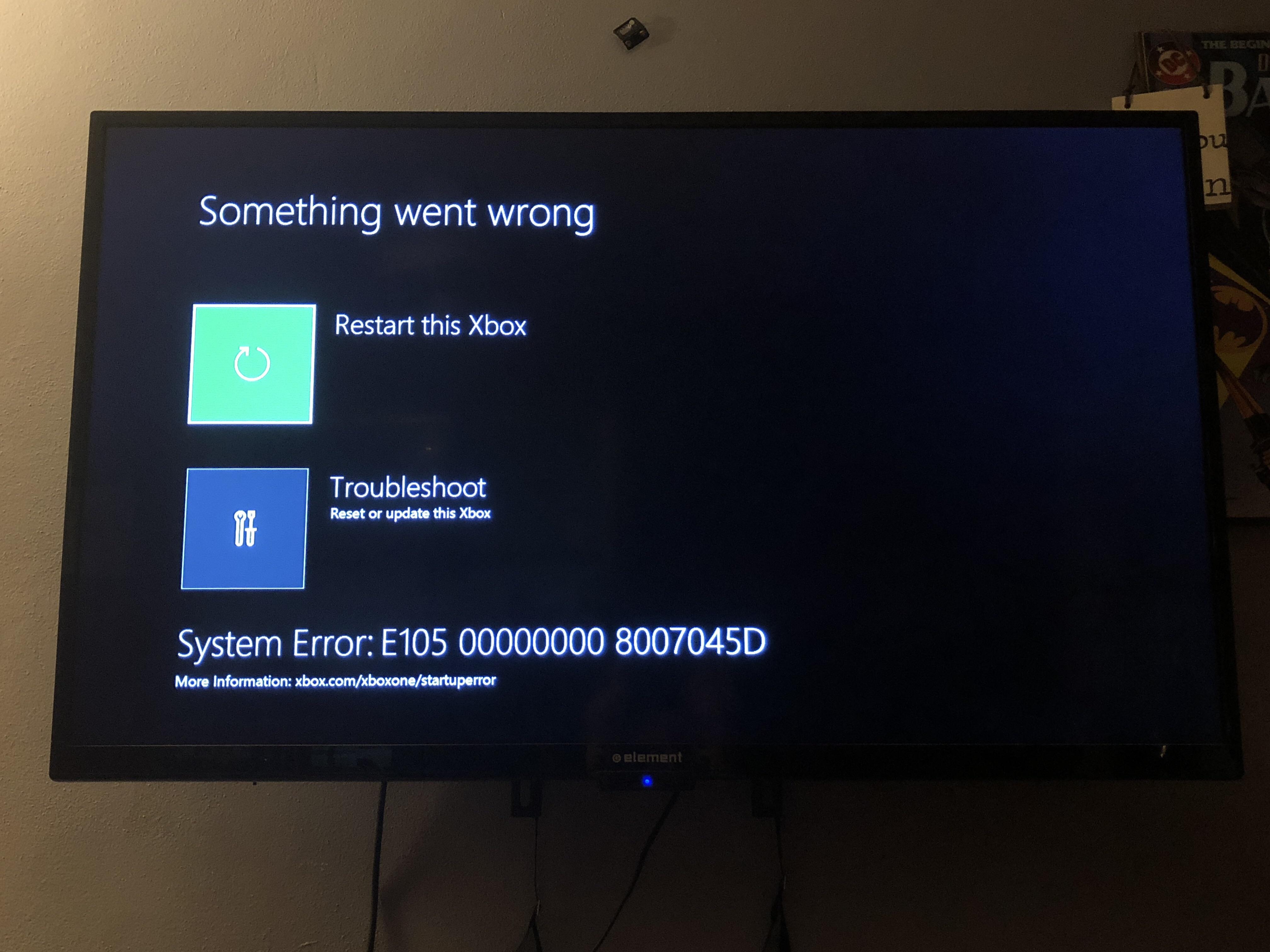 Having a start up error with my X1X. Any ideas on what to do? r/xboxone