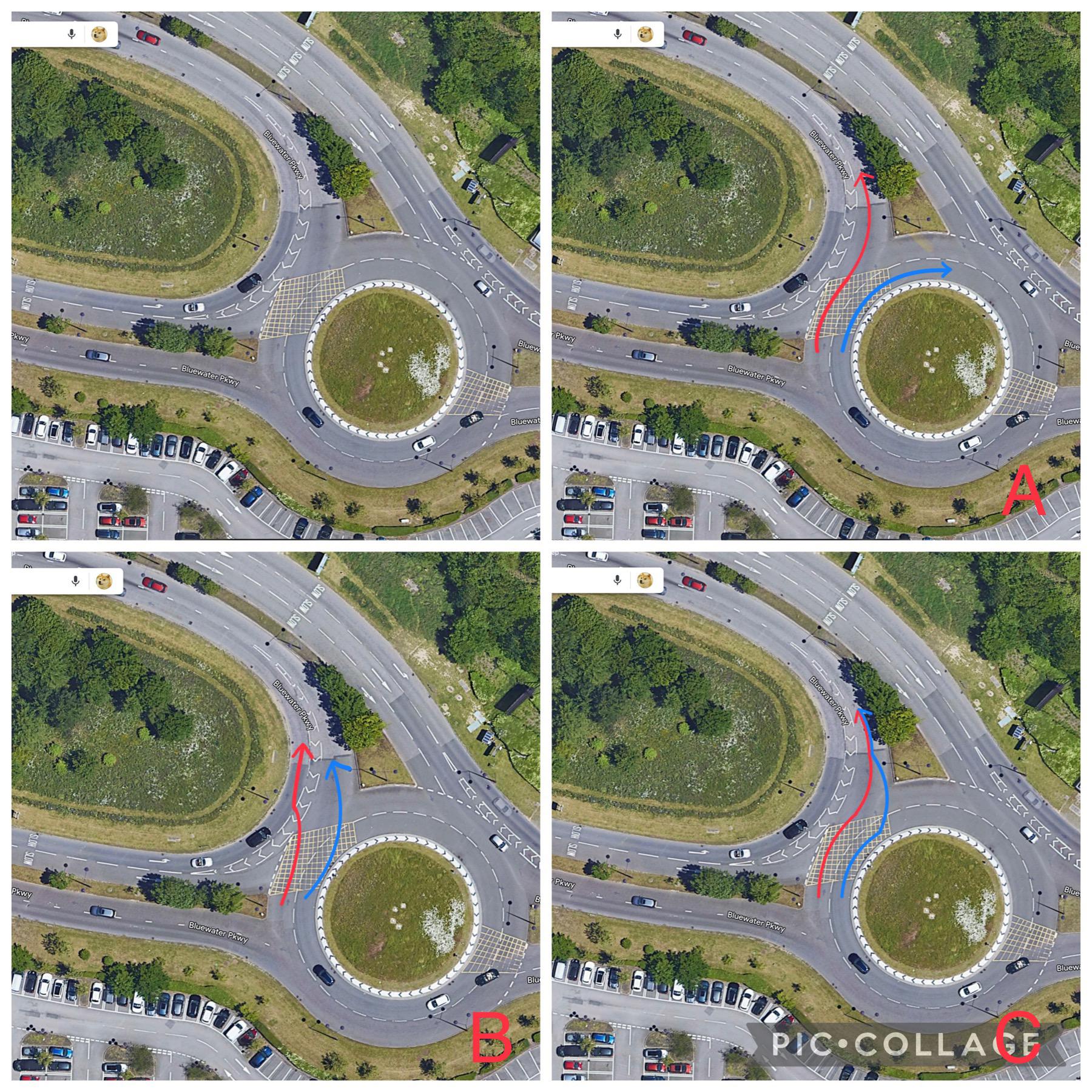 Nearly got in to a car crash, whats the right way of exiting this