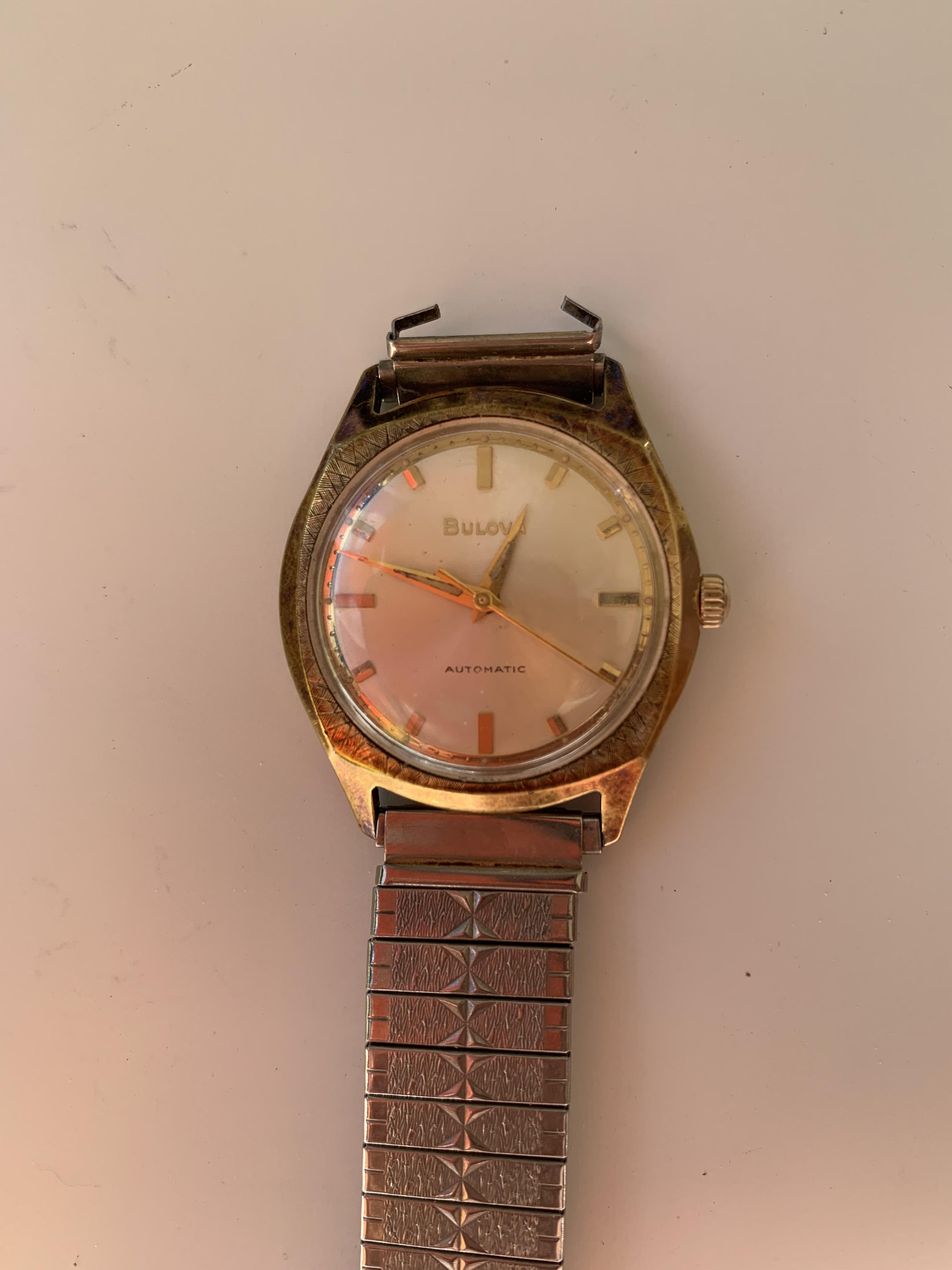 [Bulova] my grandfathers watch. Doesn’t run and missing the case back