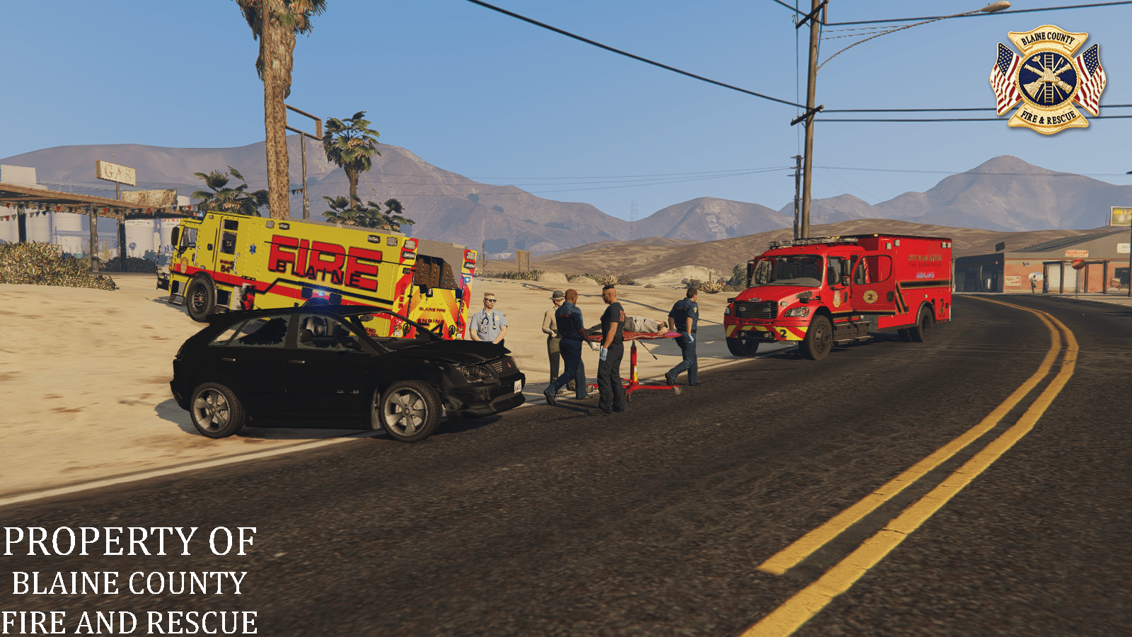 Blaine County Fire & Rescue Motor Vehicle Accident involving Engine 48