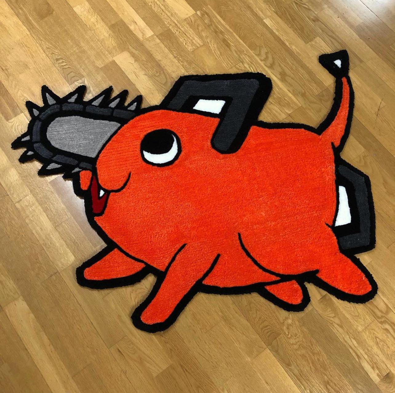 I made Pochita’s rug of the anime chainsaw man r/Tufting
