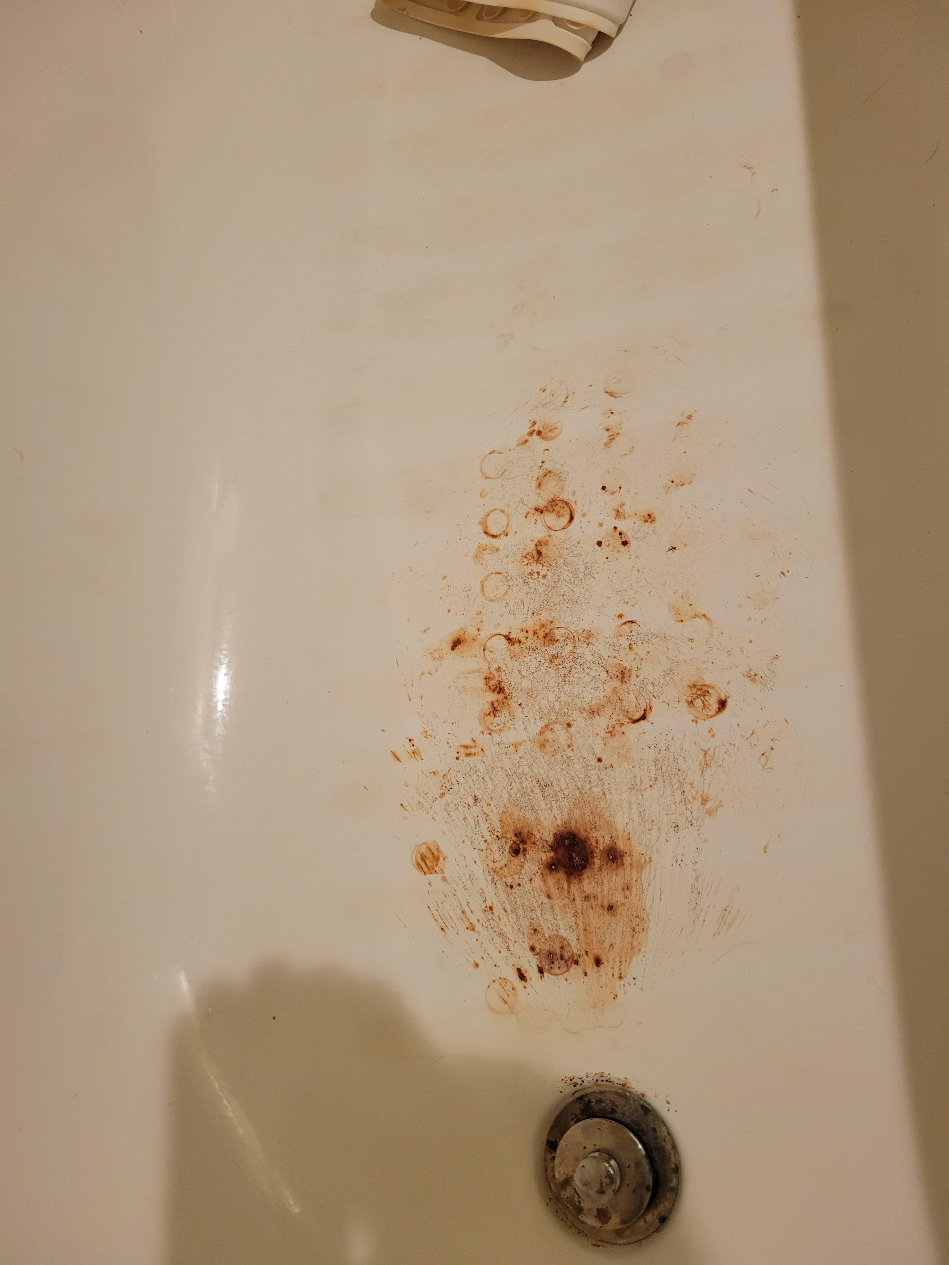 Rusty bath tub r/fixit