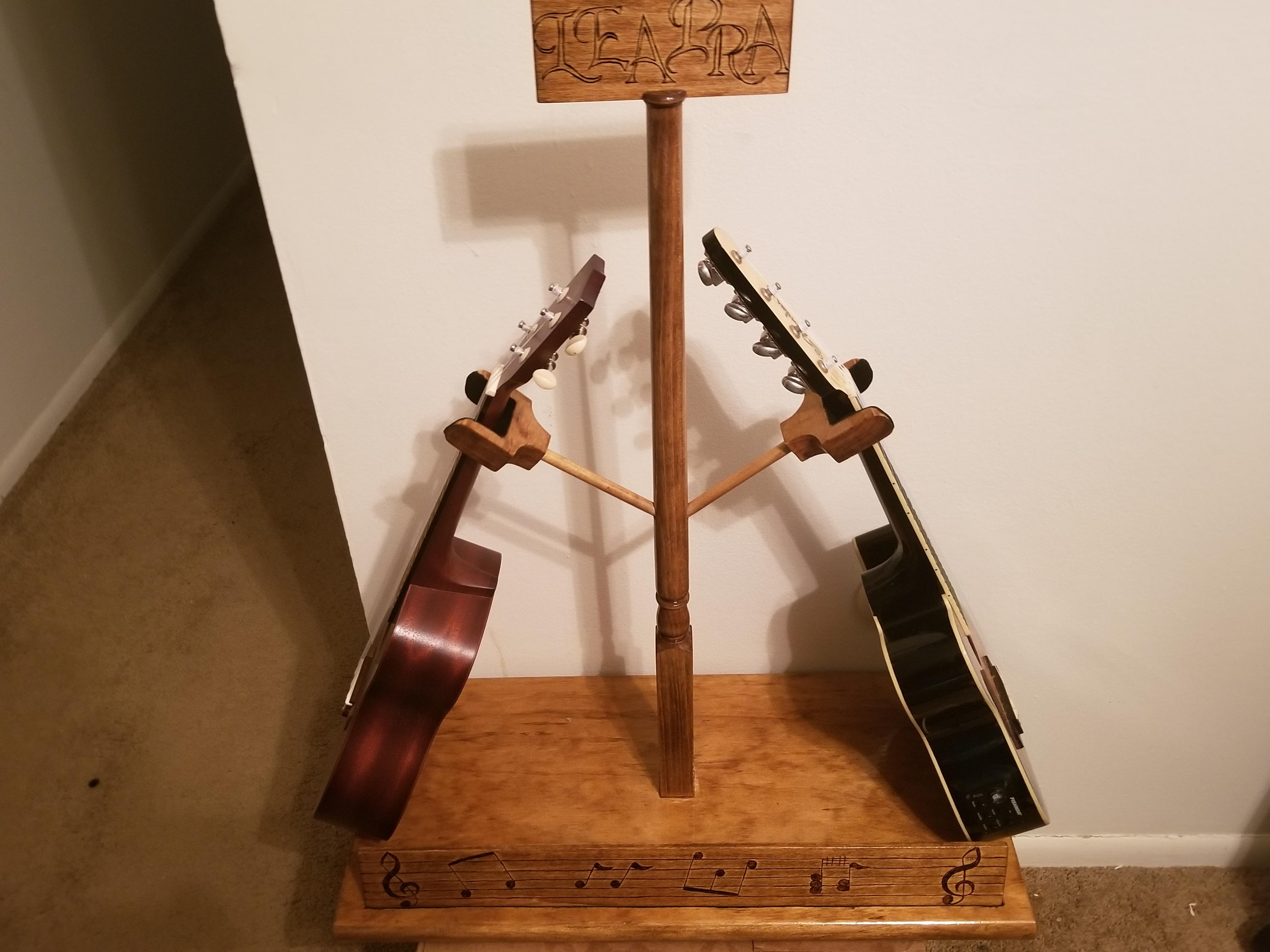 Custom ukulele stand. r/ukulele