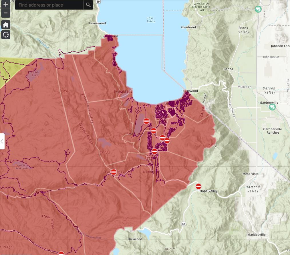 Now all of Tahoe is under mandatory evacuation. I discussed how