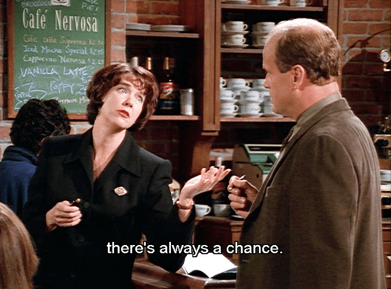Will I use too many Frasier quotes at the inlaw's this year? Oh
