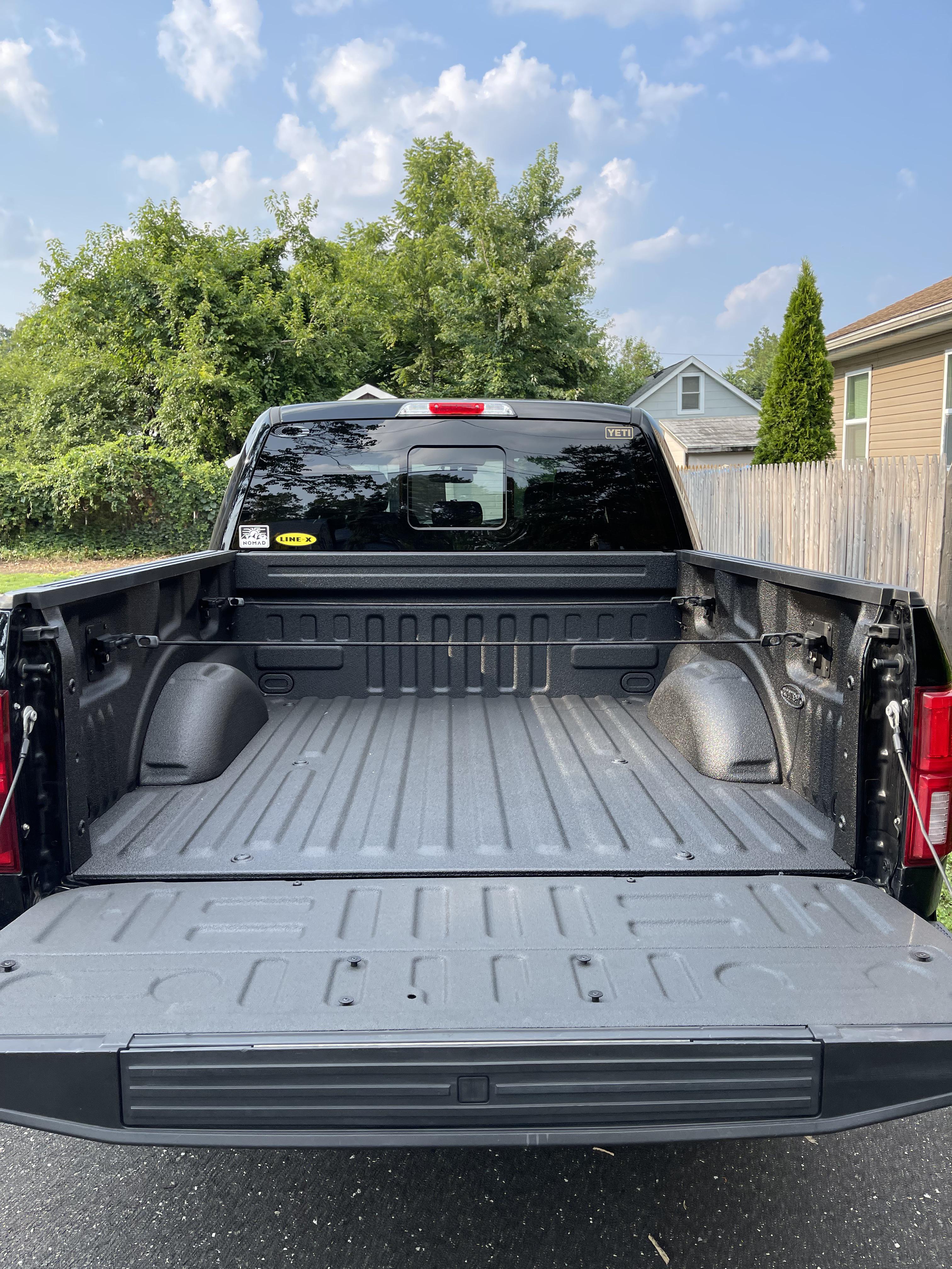 LineX done, so much better than the plastic tray bedliner. r/f150
