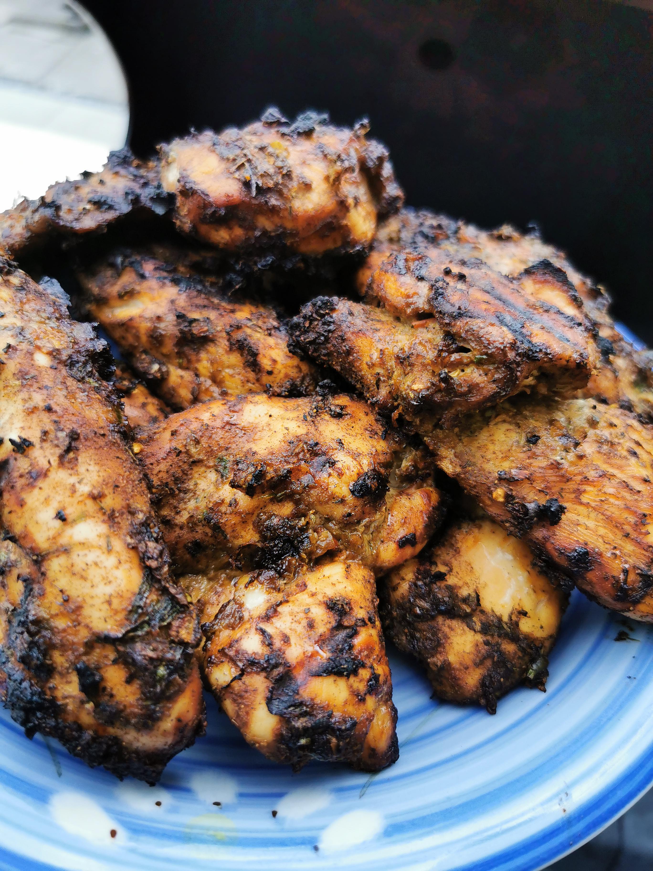 [Homemade] Jerk Chicken fresh off the BBQ r/food