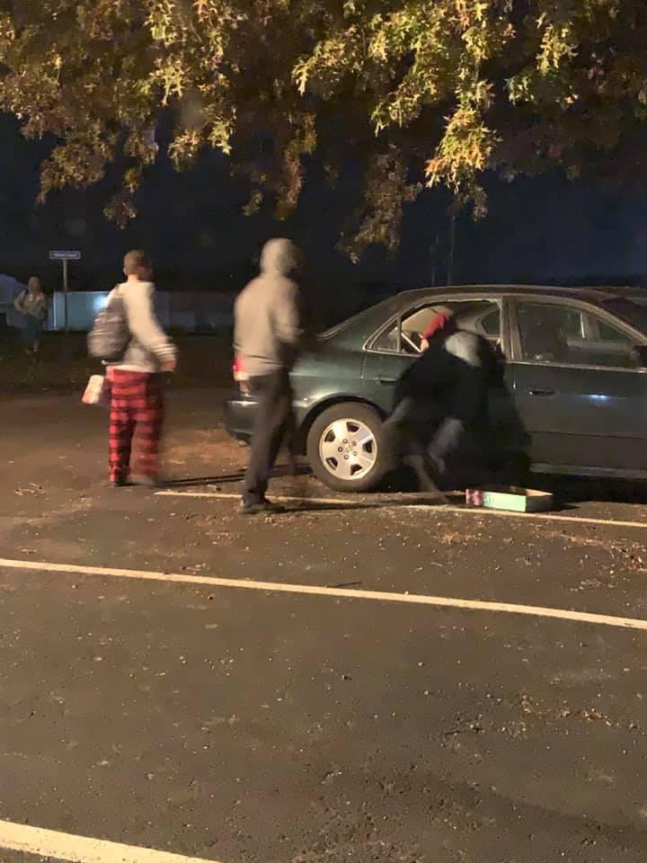 My car was broken into last night and my neighbor got pics of the