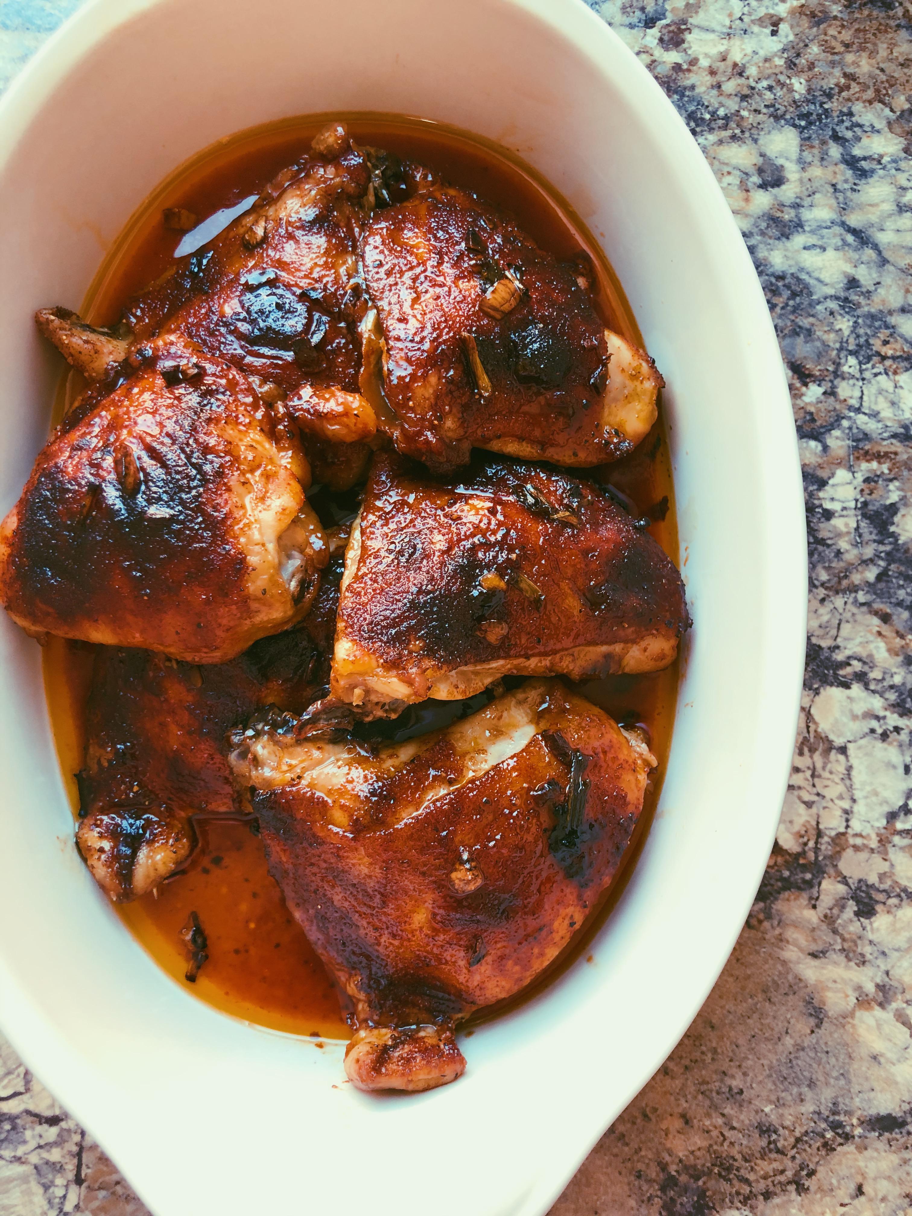 easy honey garlic chicken thighs r/Gmannsrecipes