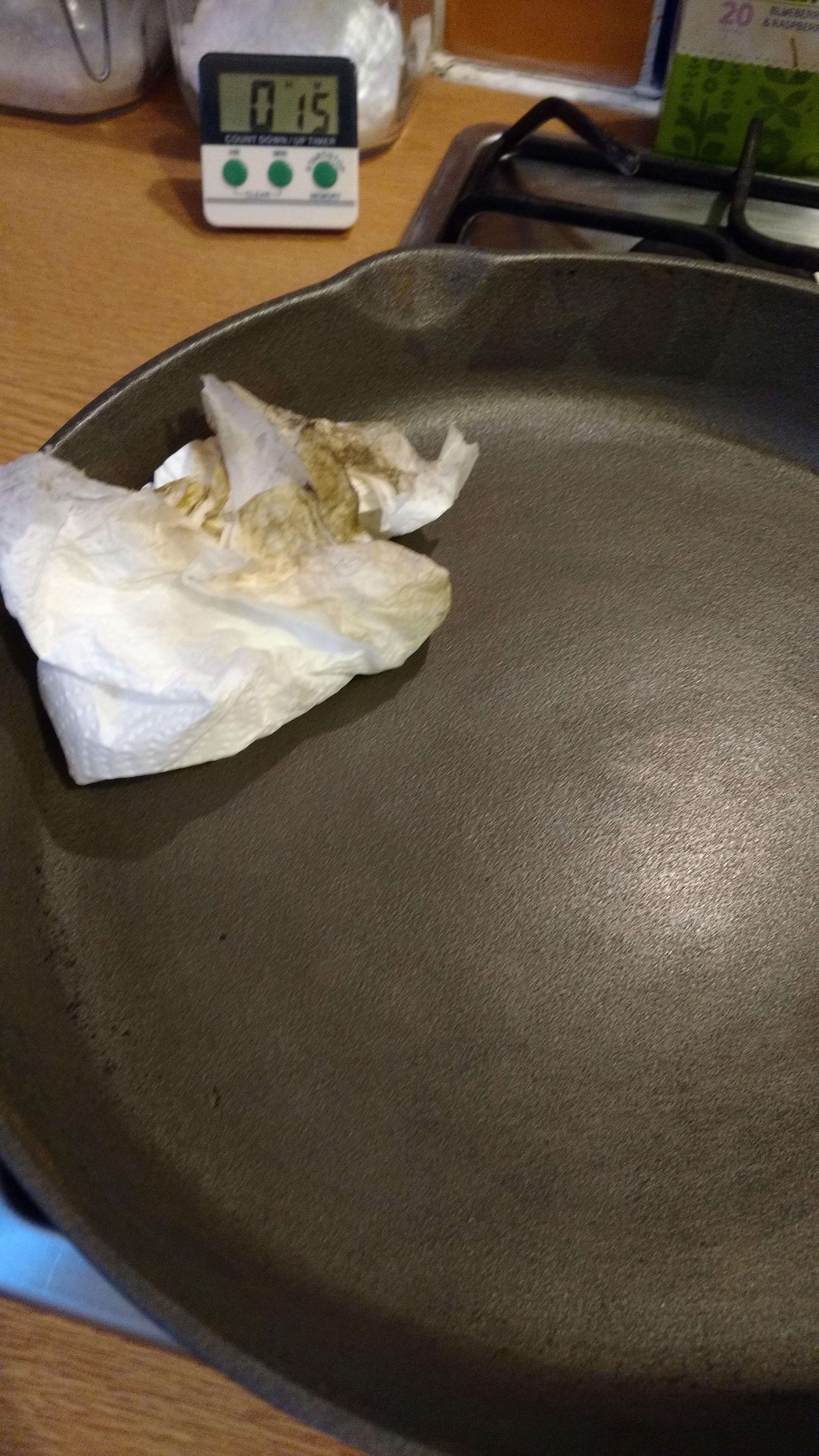 48 hours in a lye bath, neutralised with vinegar, scrubbed with soap