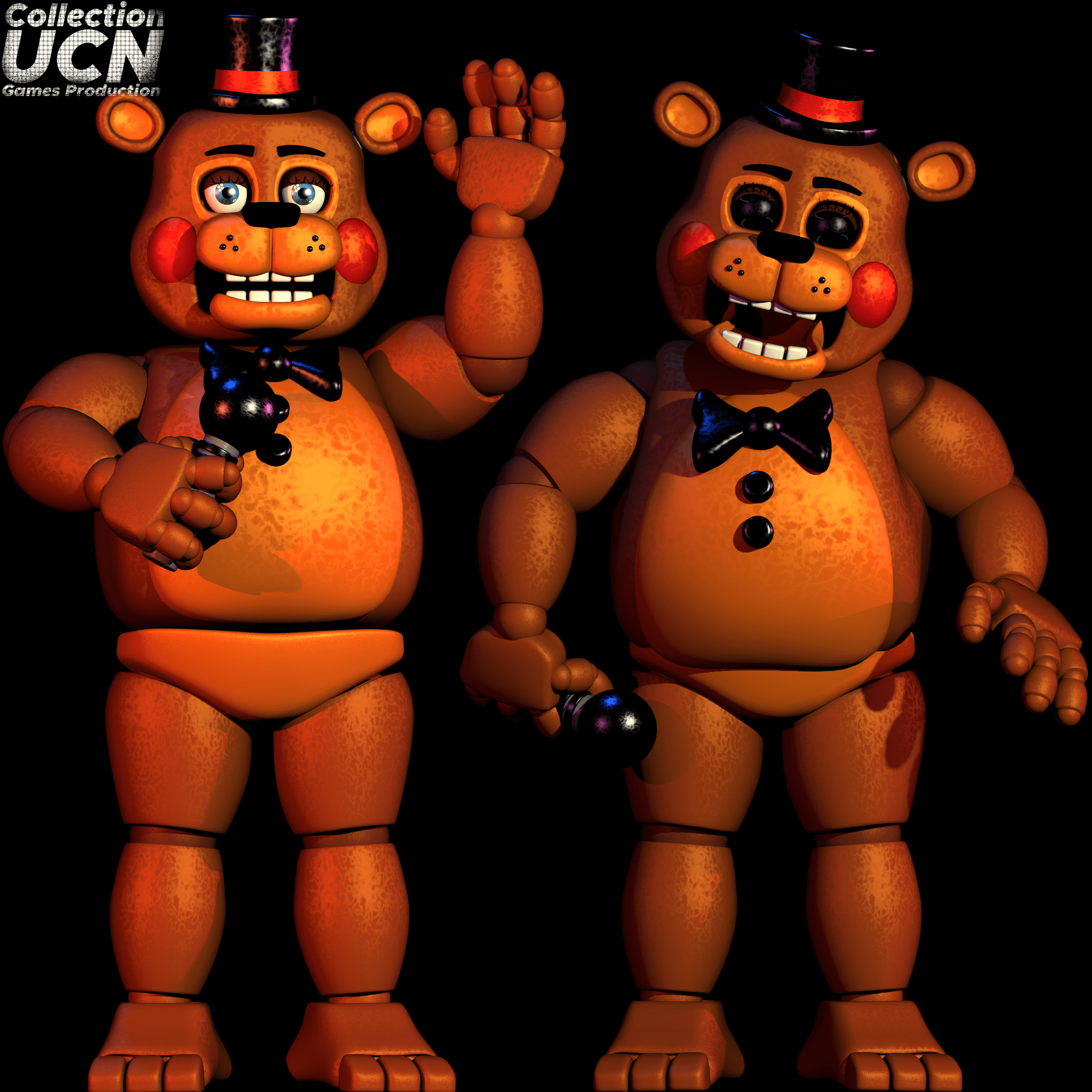 UCN Collection Alternate Render 01 Toy Freddy r/fivenightsatfreddys