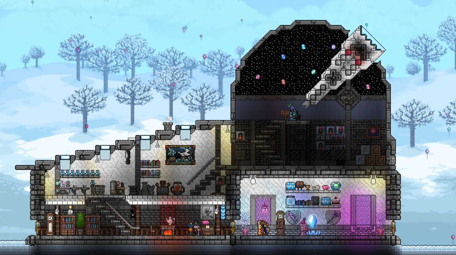 Snow biome house I built. Tell me what ya think. r/Terraria