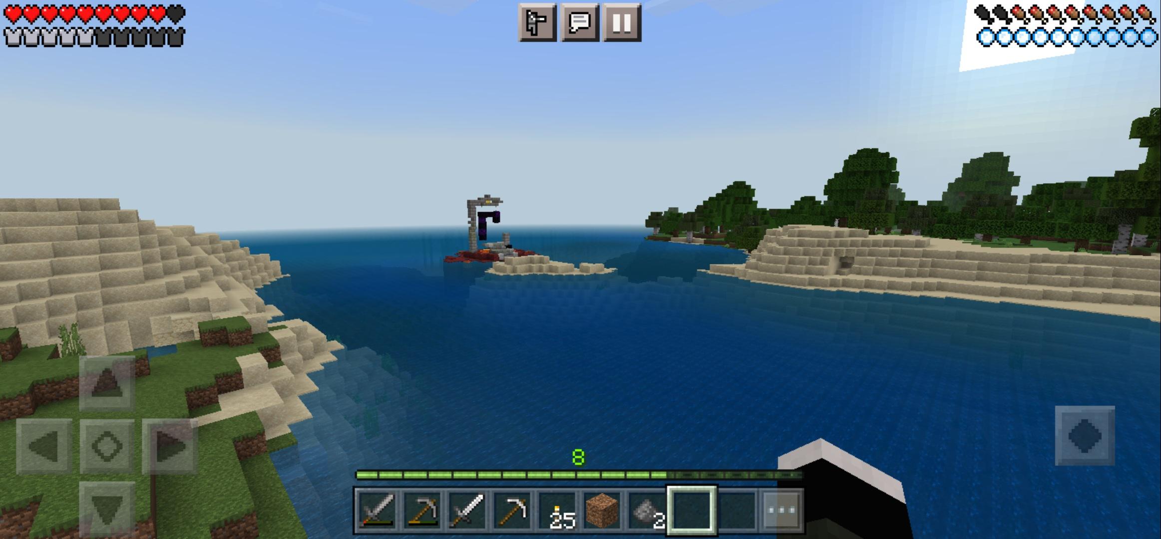 I found a Weird Glitch on Bedrock & I'd like to stop swimming. (please