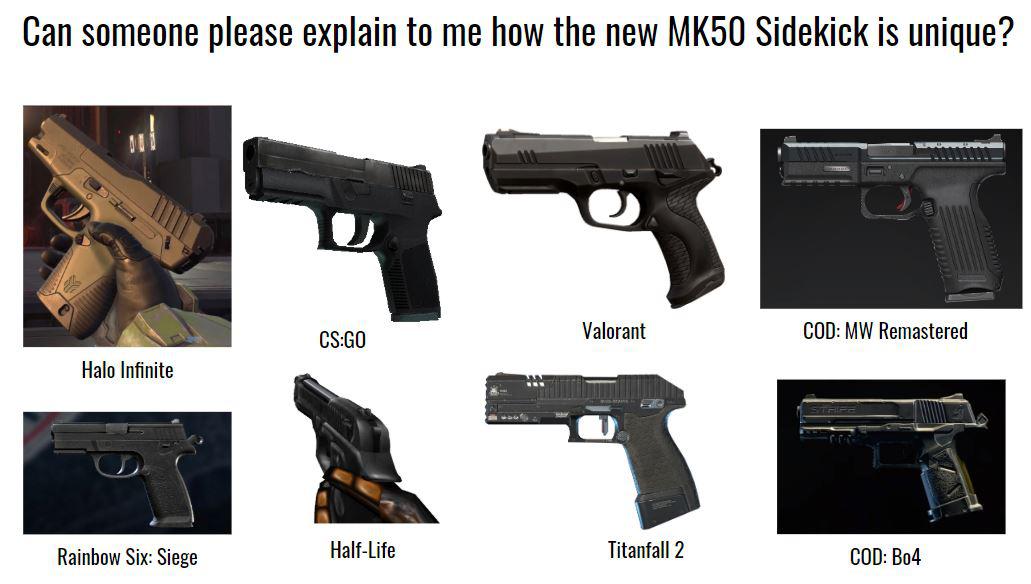 The new Halo Infinite pistol flat out looks generic. Why did they