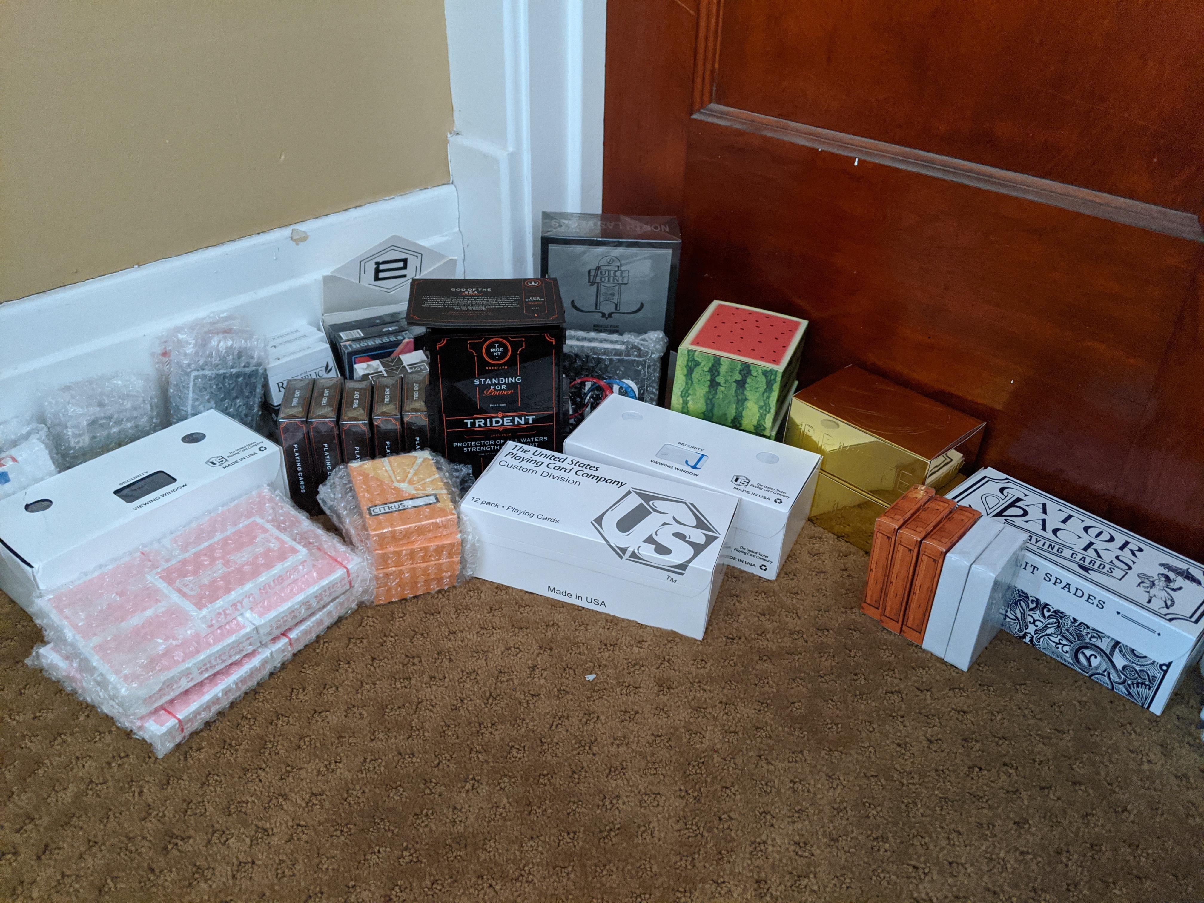 When you're away from home for 5 months but still buy playing cards