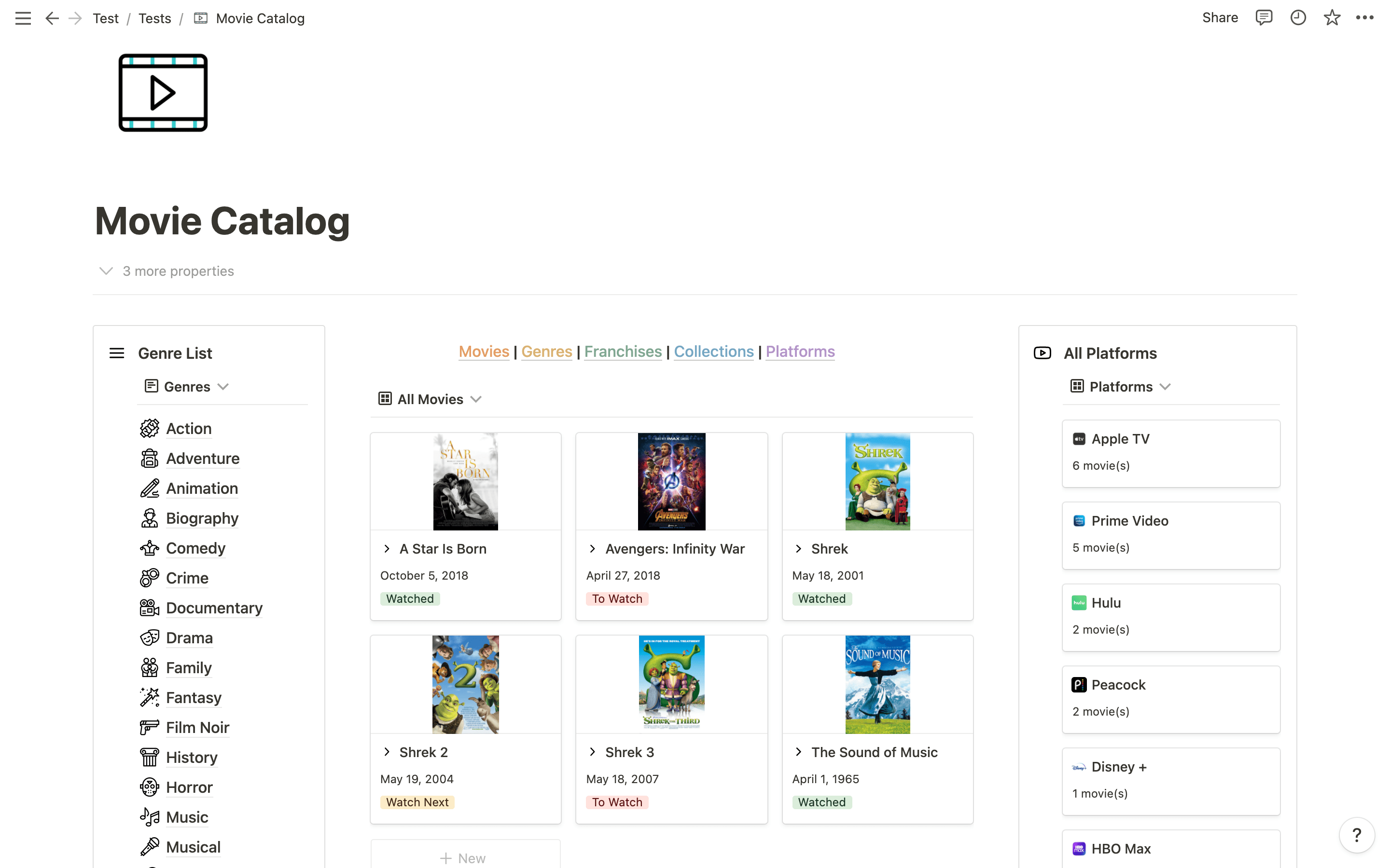Someone suggested I make a movie tracker, so here's what I've got so