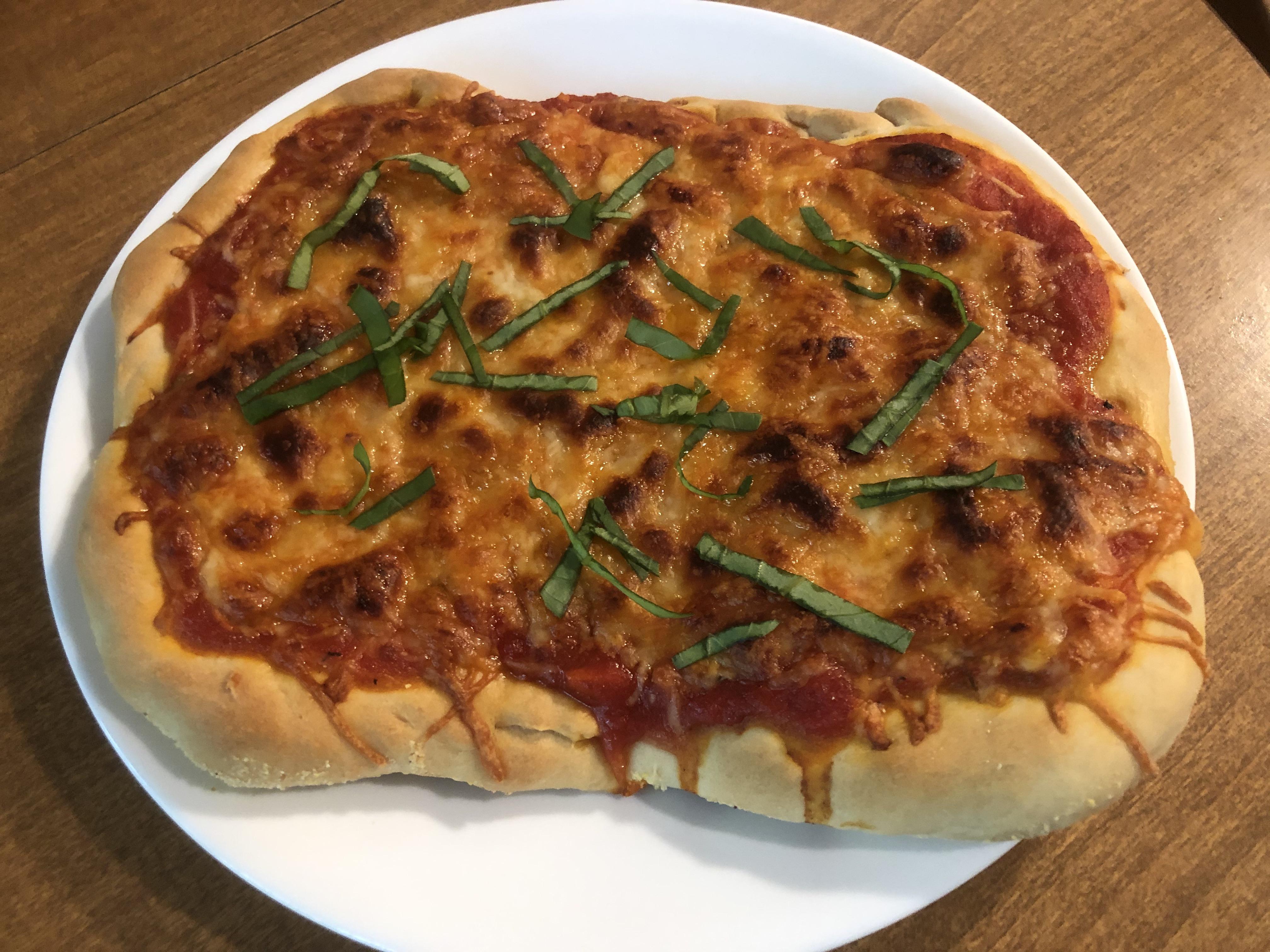 Week 24 Cornmeal Pizza crust 52weeksofbaking