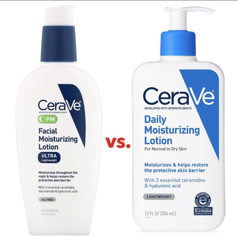 CeraVe PM lotion vs. CeraVe moisturizing lotion🤔 [product question] r