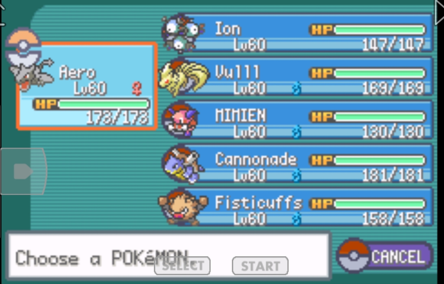 My final team for Pokemon Leaf Green r/PokemonHallOfFame