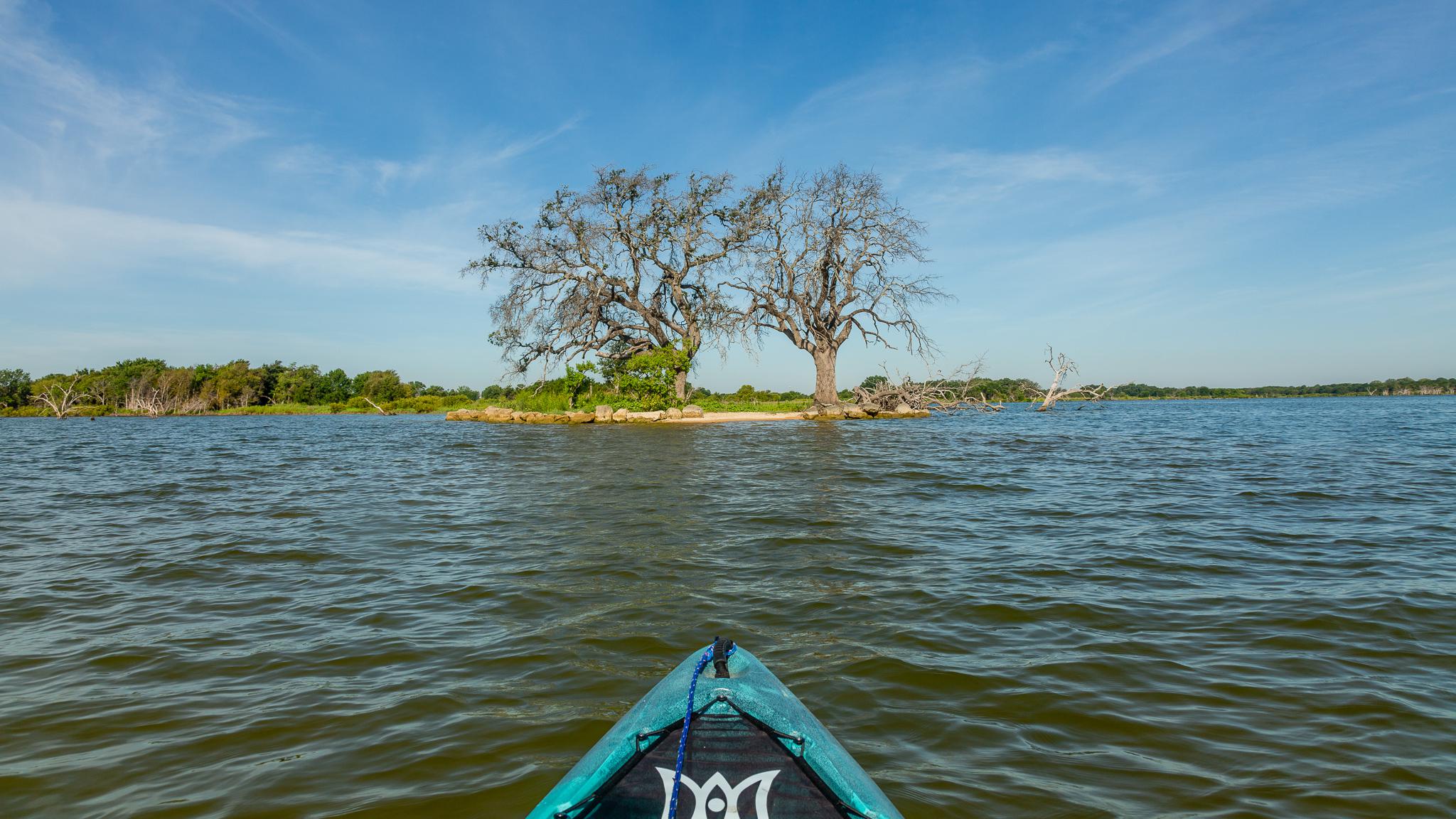 Lake Waco Dam Trail in the evening Waco