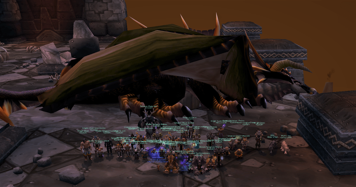 GOOF claims realm 4th, (Alliance 2nd), Nefarian! Great job everyone