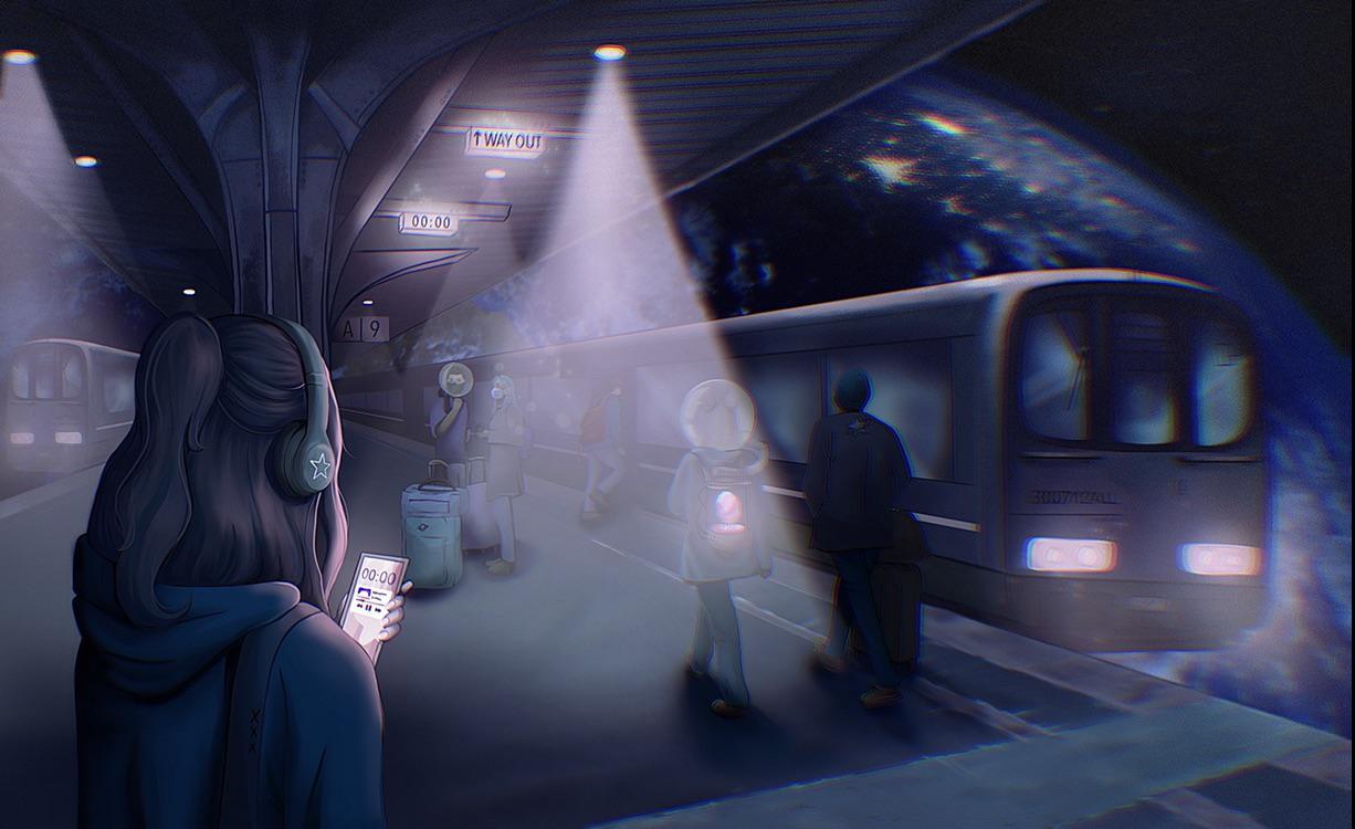 Space Train by me 3 r/ImaginarySliceOfLife