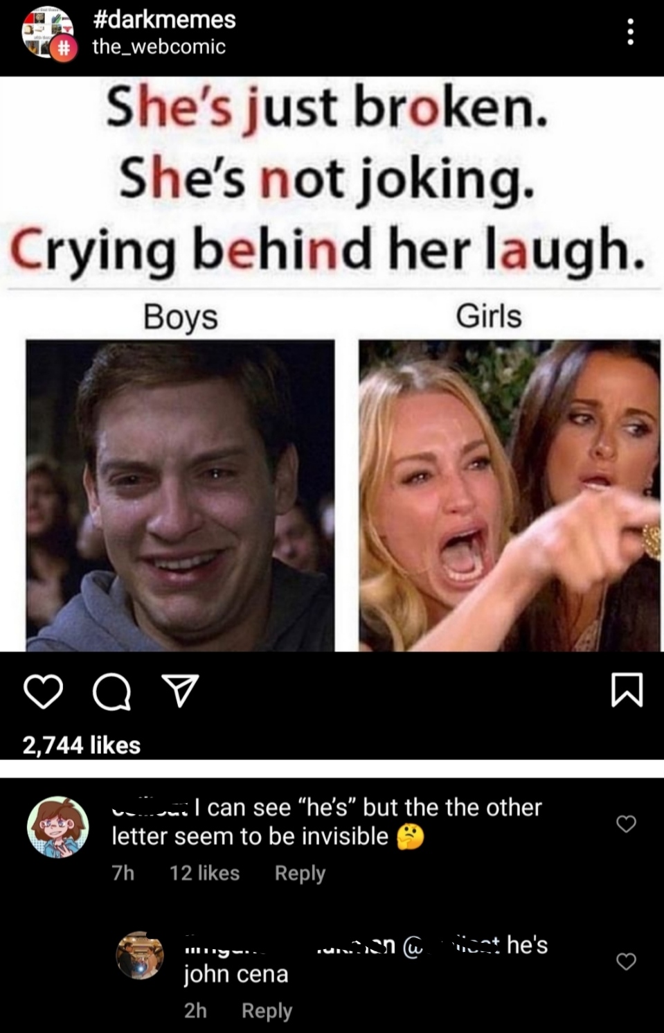 I personally dislike John Cena memes woooosh