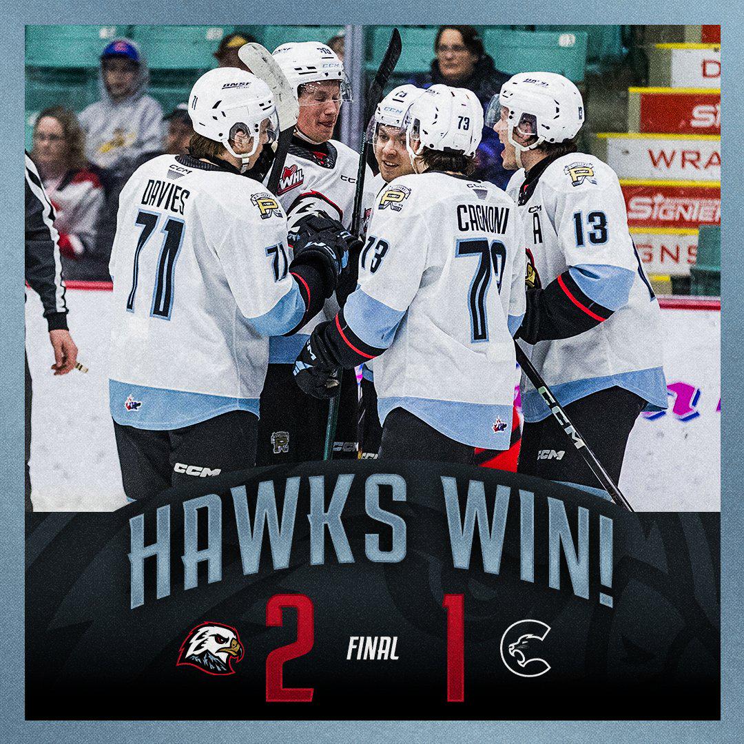 FINAL SCORE Portland Winterhawks at Prince Cougars 20 JAN