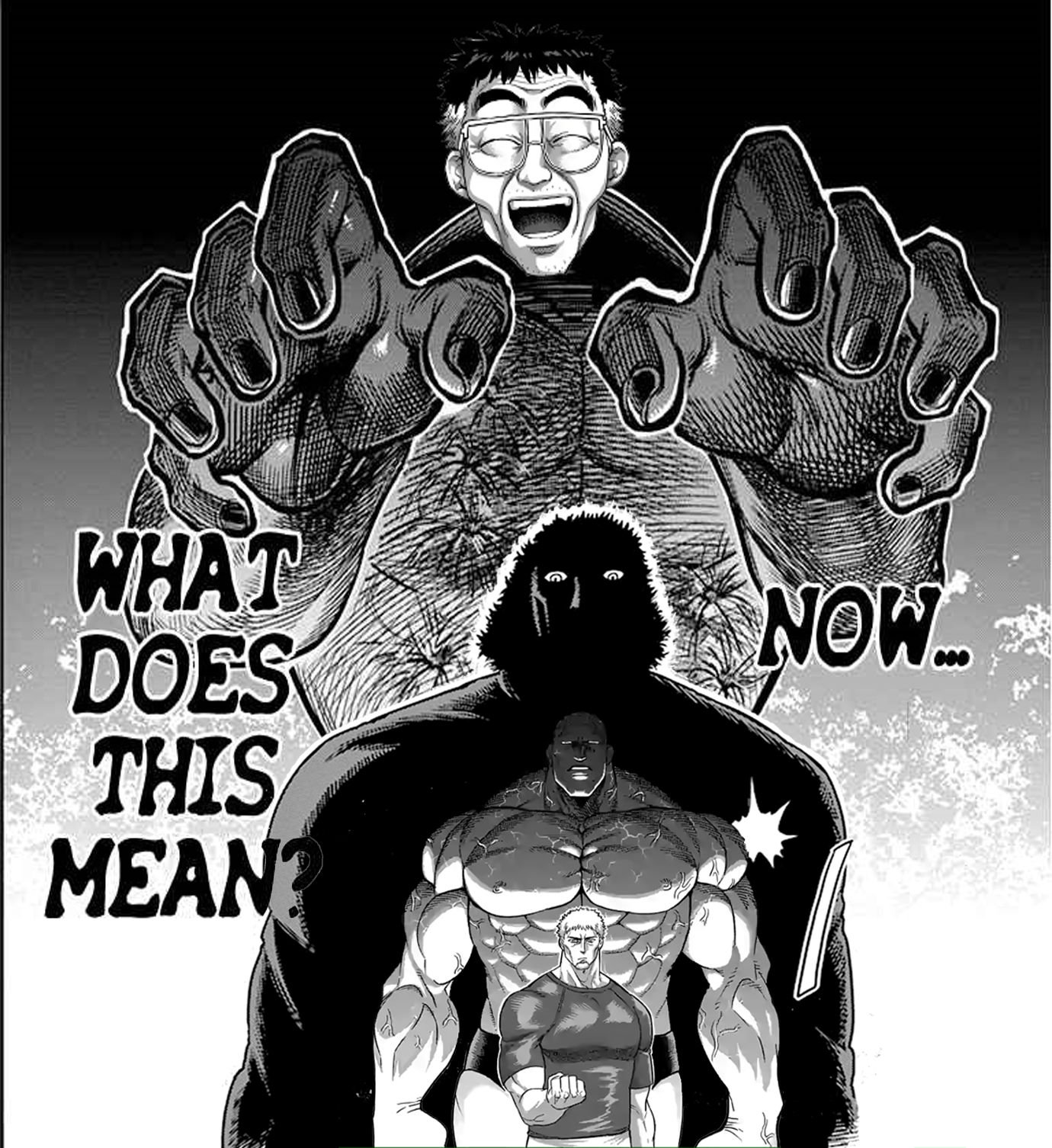 Good question. Somebody knows what this means? Kengan_Ashura