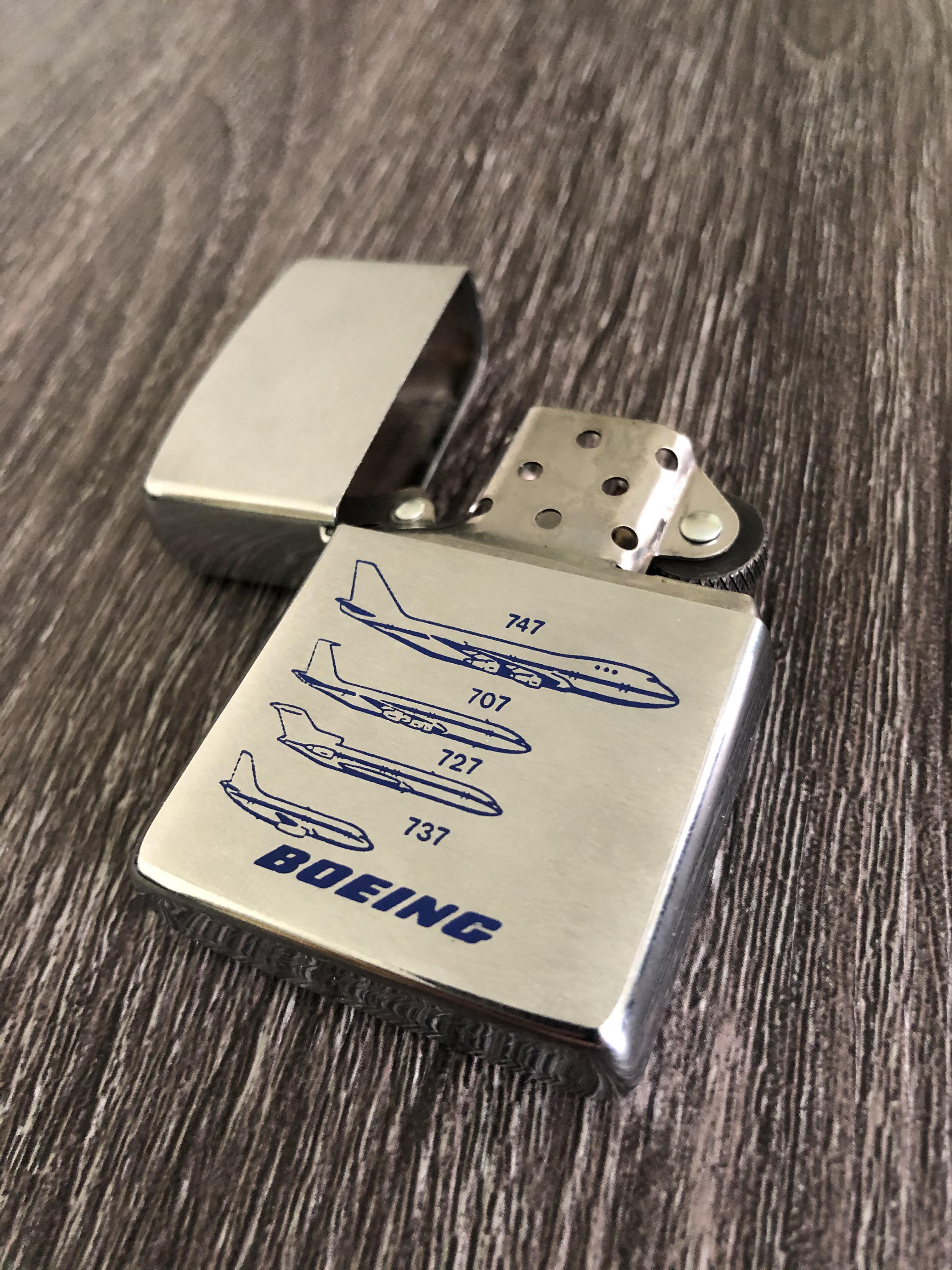 1976 Boeing Zippo that belonged to my grandfather, figured you guys would appreciate it r/aviation