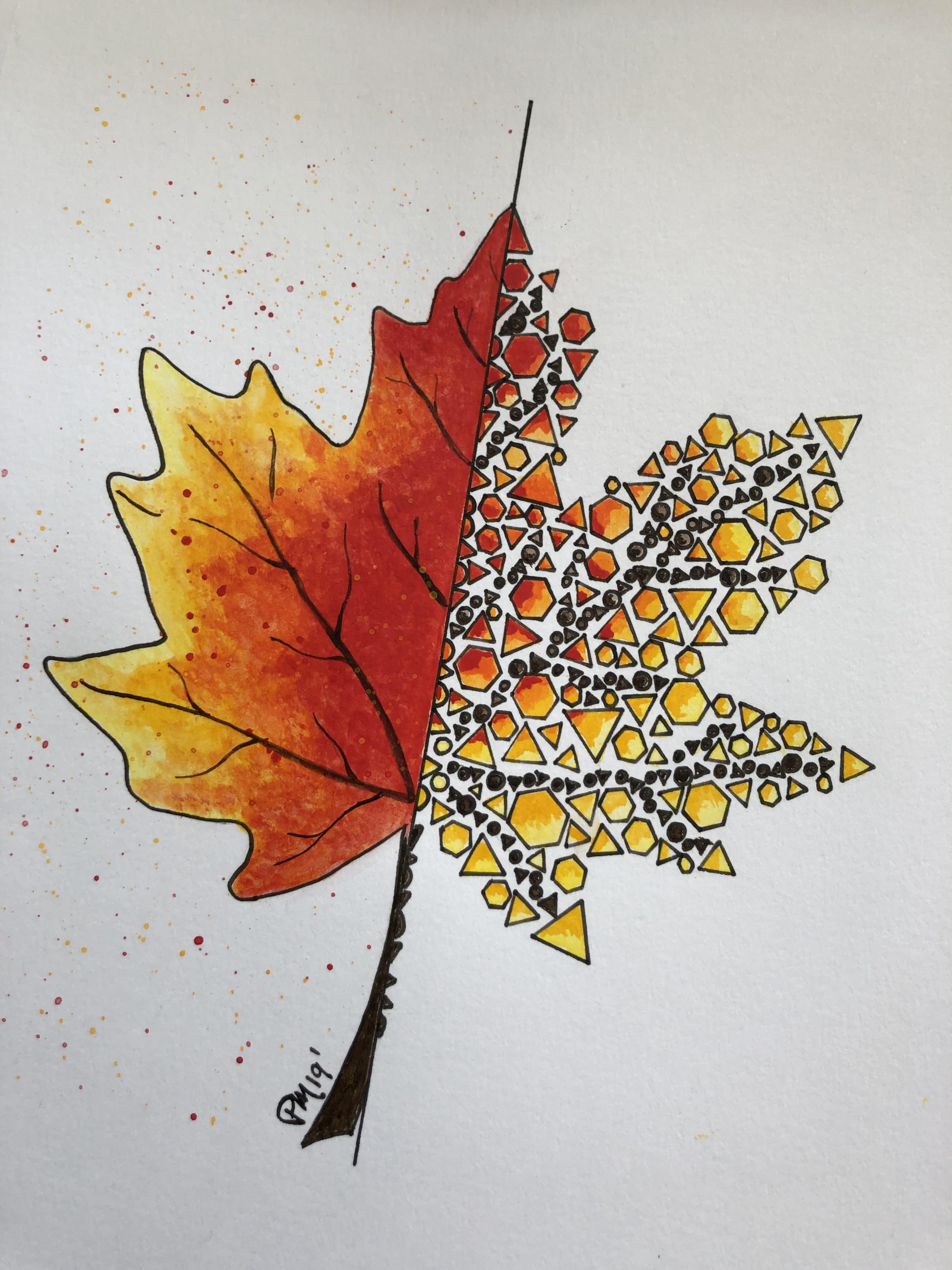 Geometric Maple Leaf 🇨🇦 r/canada