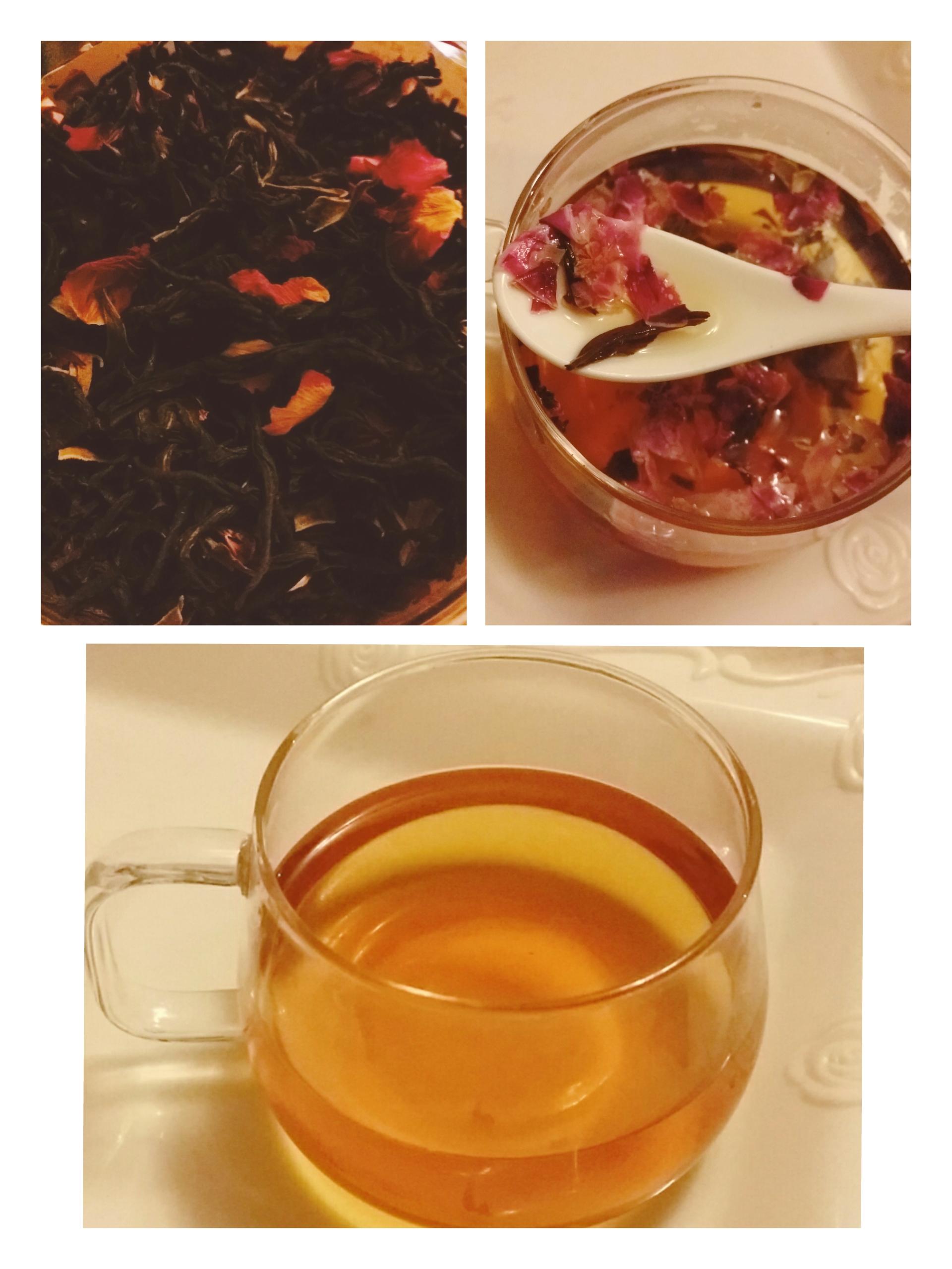 ♥🌹Black tea with rose petals🌹♥ tea