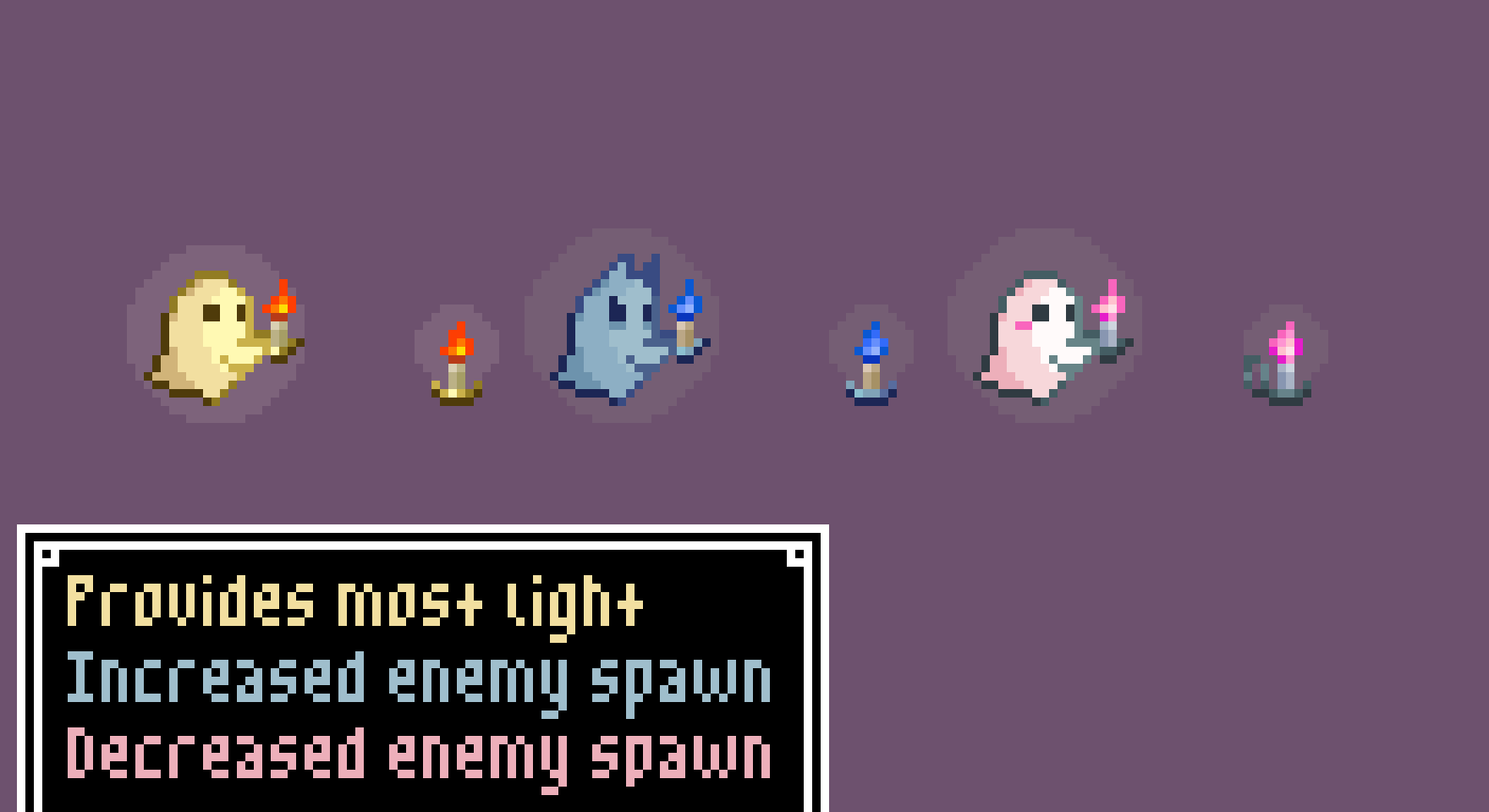 Made some sprites based on Abs0lution's amazing Cursed Water Candle