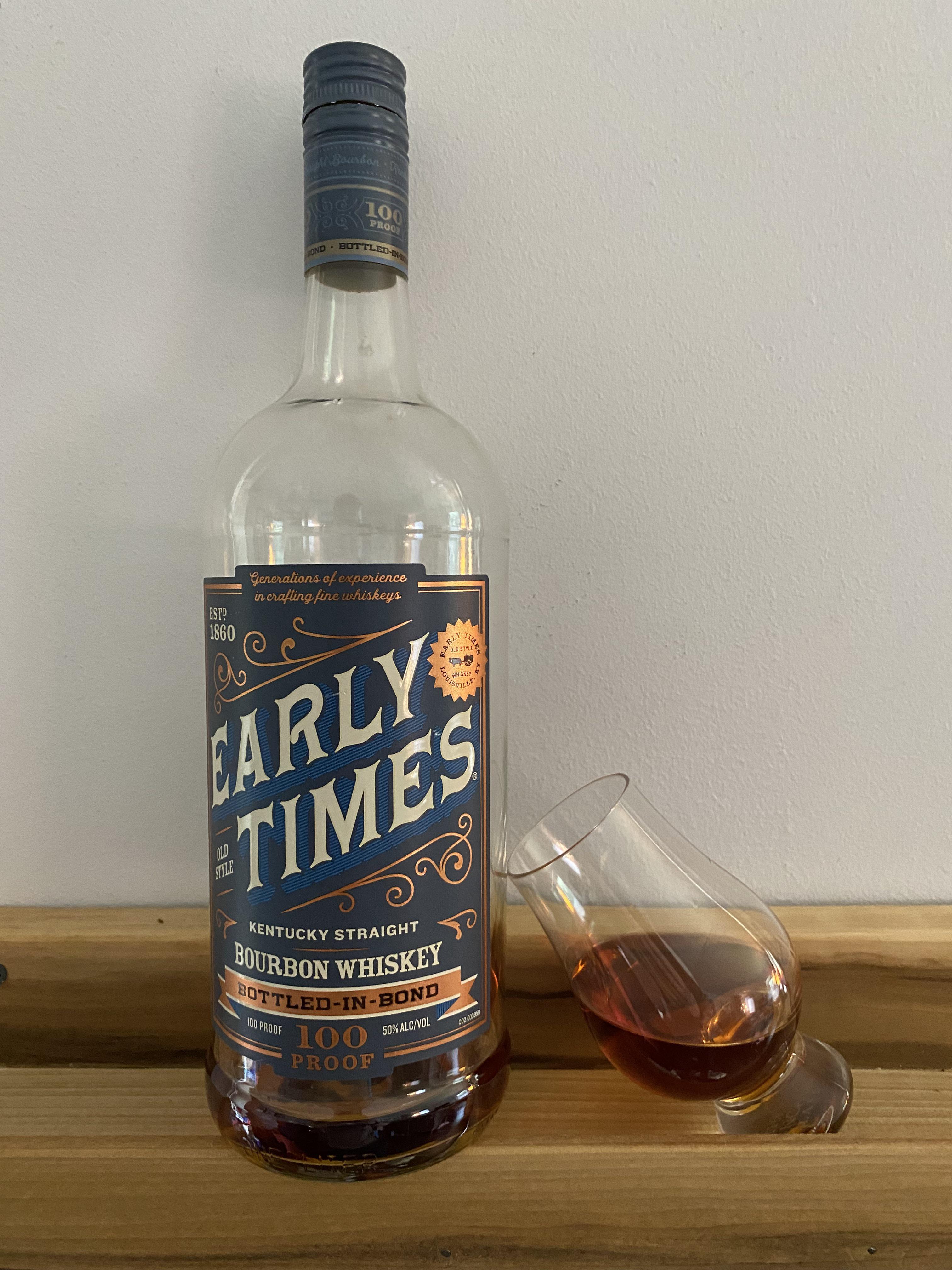 Review 104 Early Times Bottled in Bond (2022 screwtop) humble
