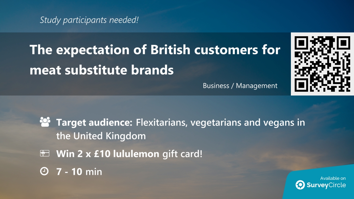 Meat substitute consumption r/SurveyCircle