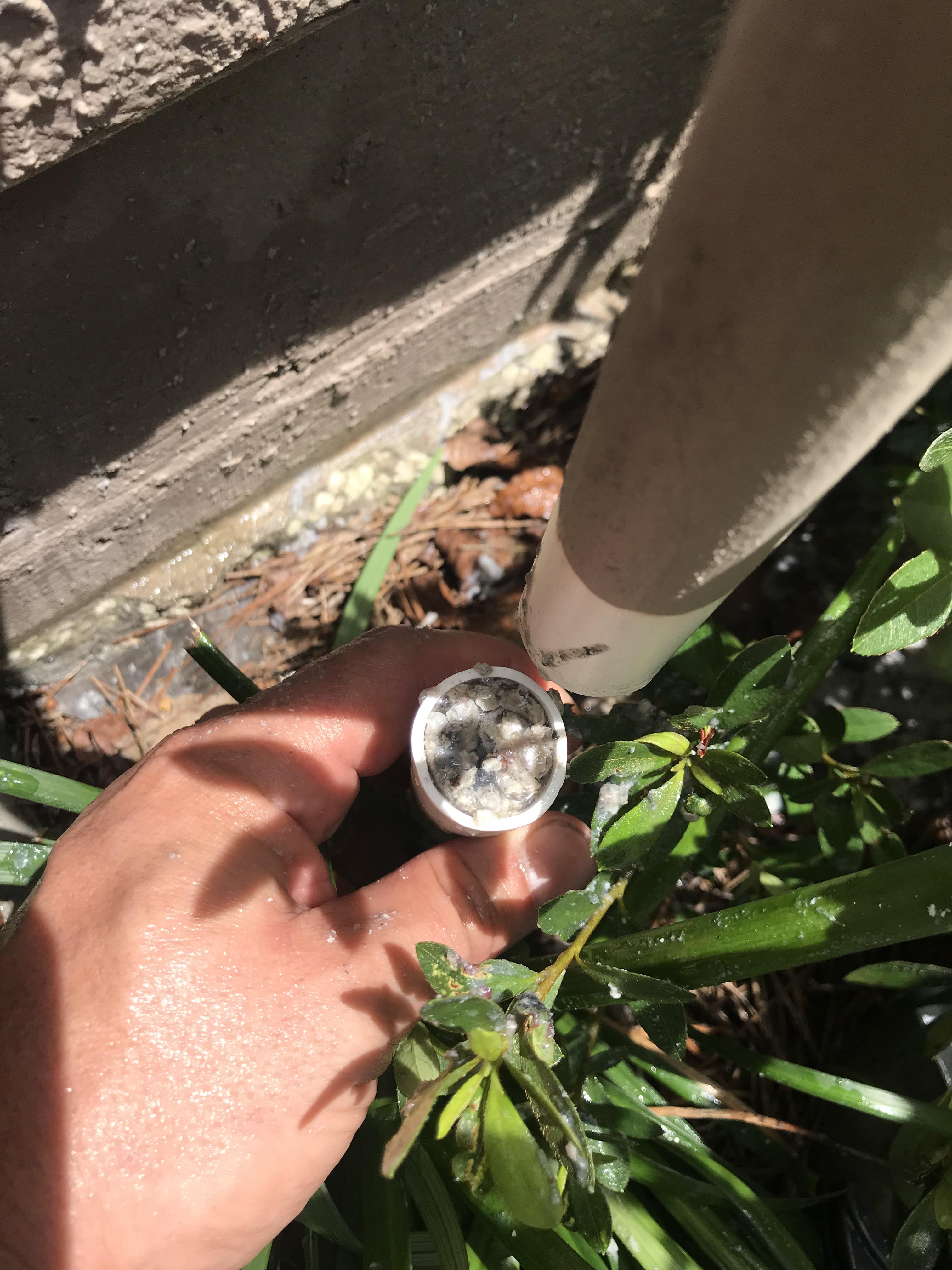 Trying pouring boiling water in and vacuuming this line out for longer