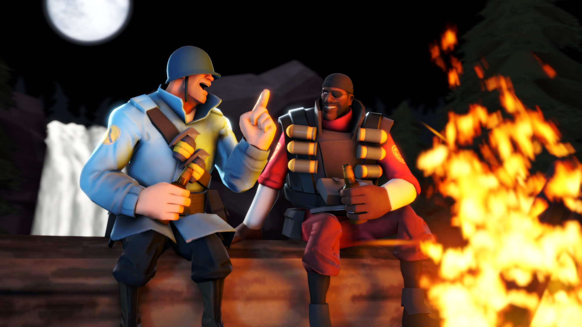 BLU Soldier and RED Demoman [SFM] r/tf2