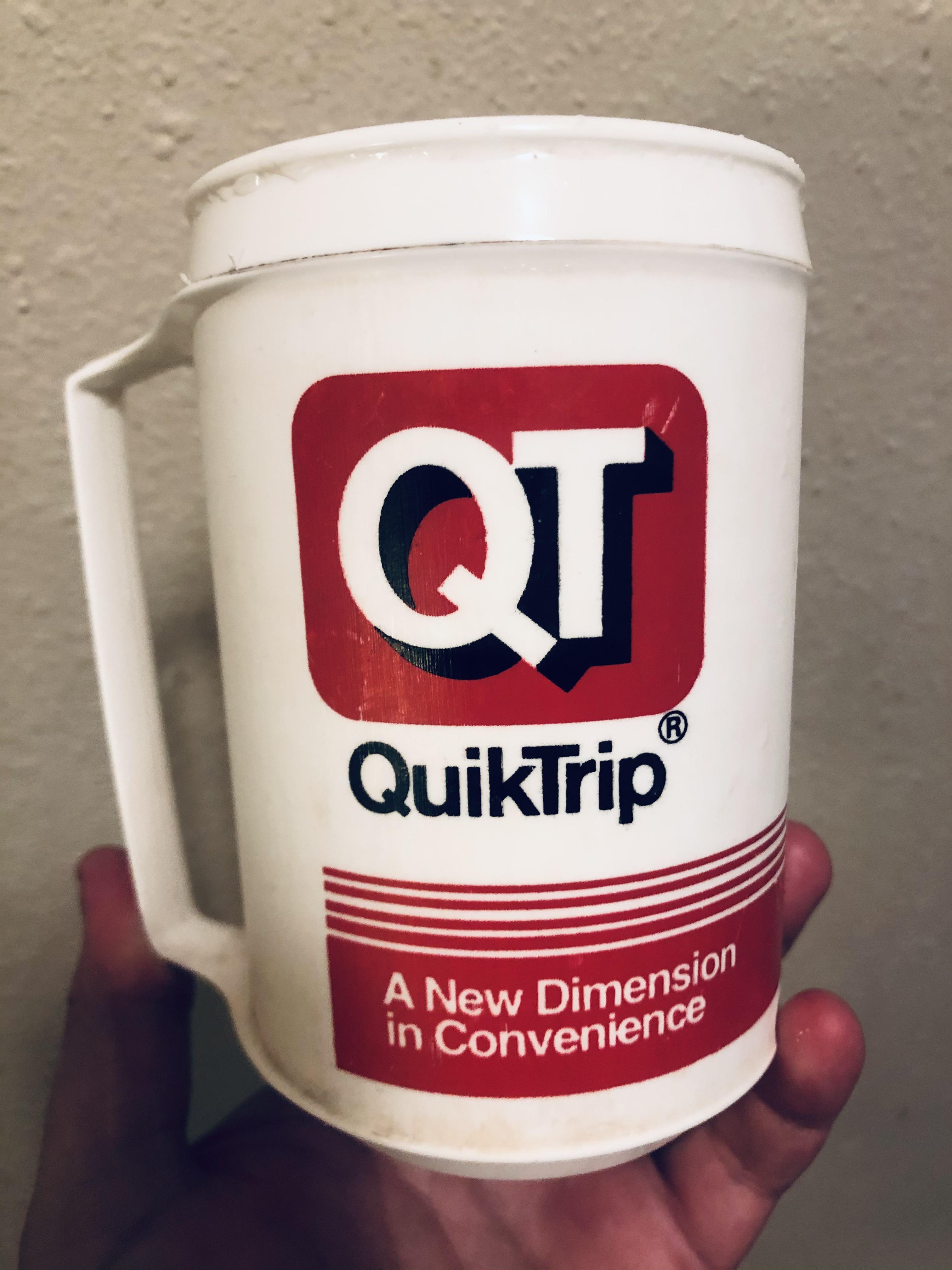 Just found this “vintage” QT travel mug. Any ideas on when it’s from