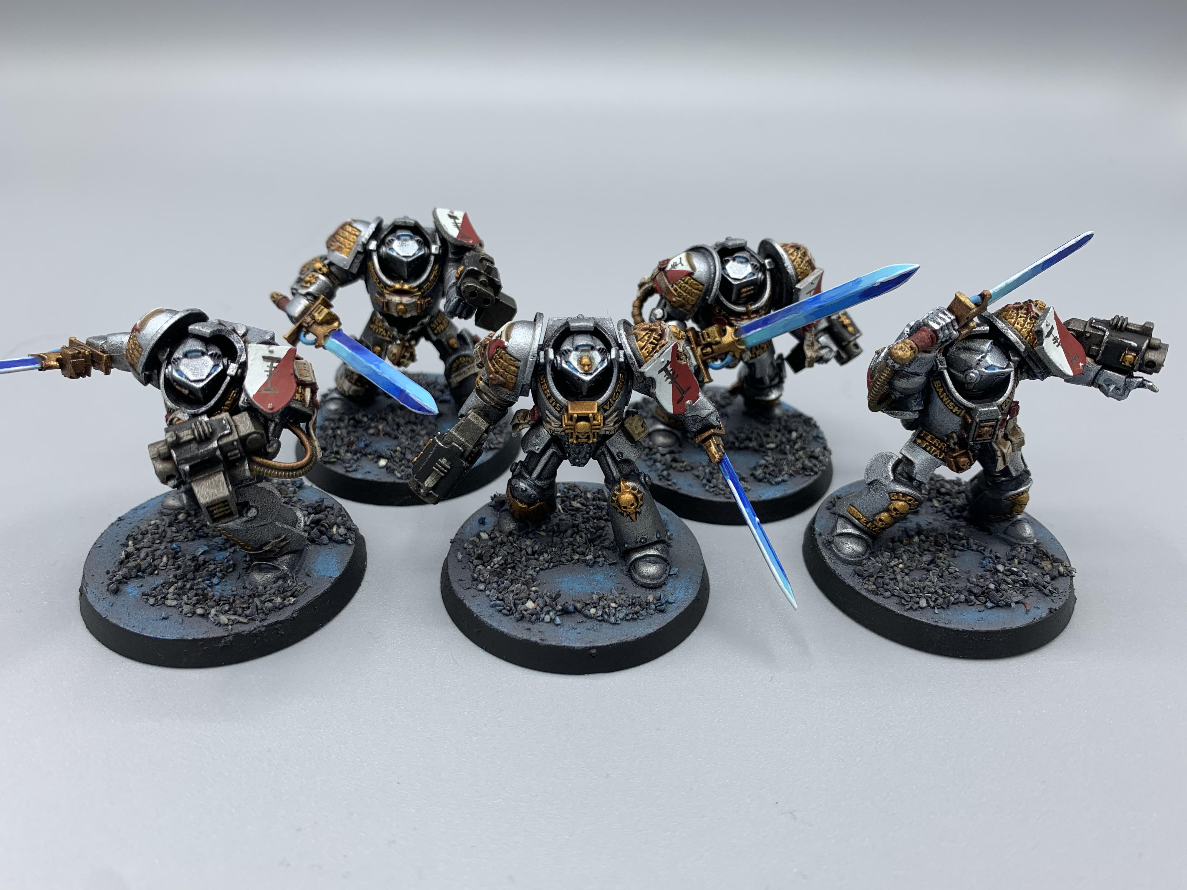 Grey Knight Terminators painted up in an afternoon. r/Warhammer40k