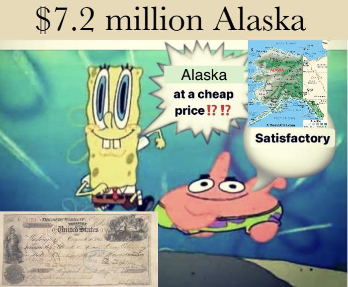 Andrew Johnson really finessed Russia with the Alaska Purchase (1867